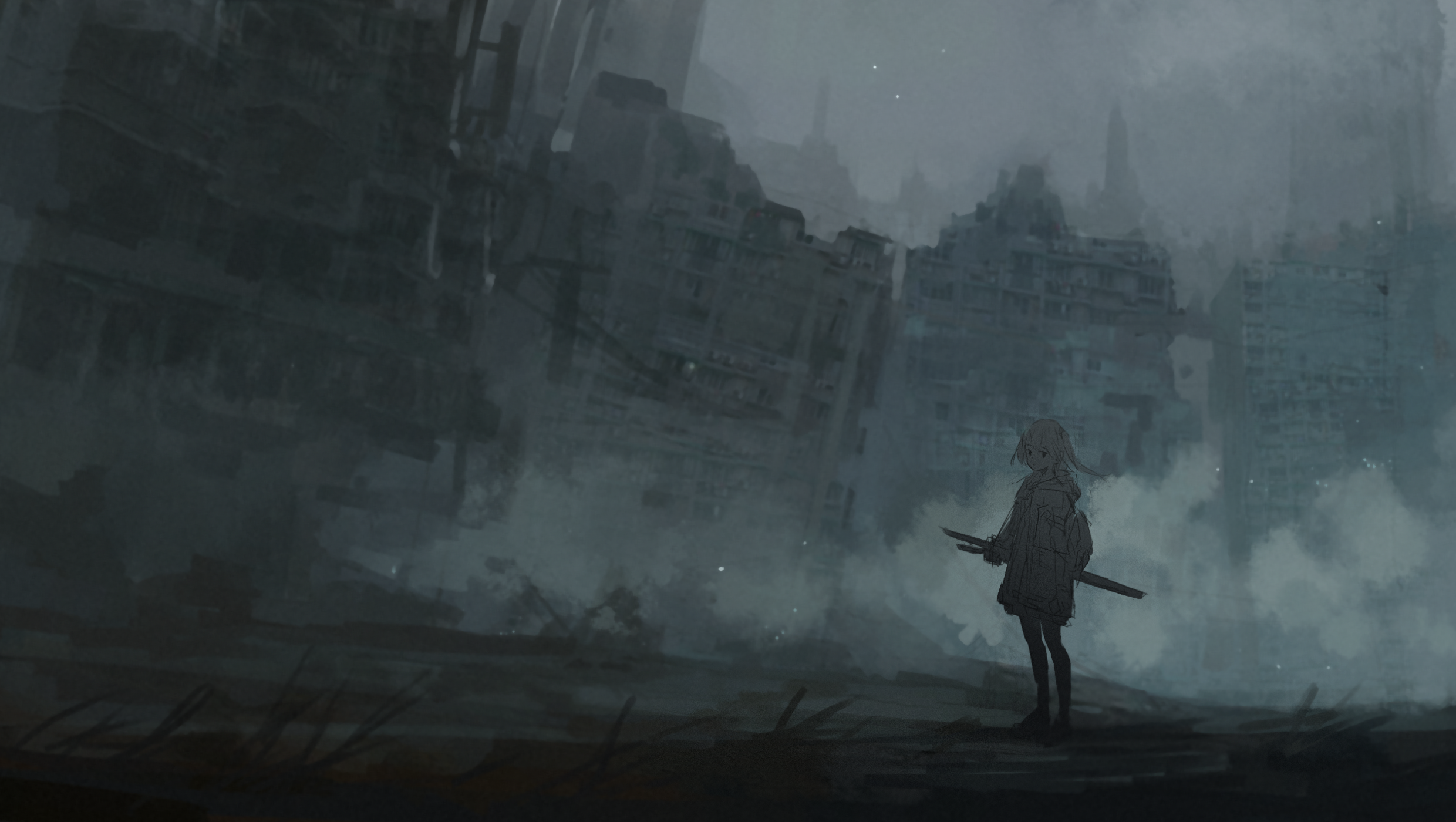 anime, anime girls, digital art, artwork, 2D, portrait, moescape, HD Wallpaper
