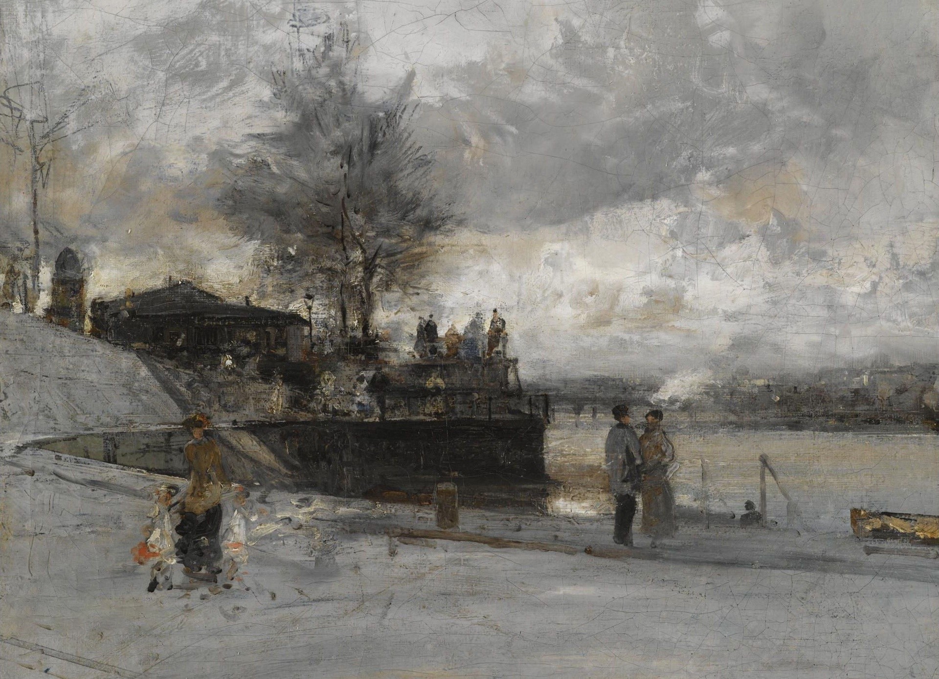 Luigi Loire, France, artwork, classic art, classical art, painting, Paris, HD Wallpaper