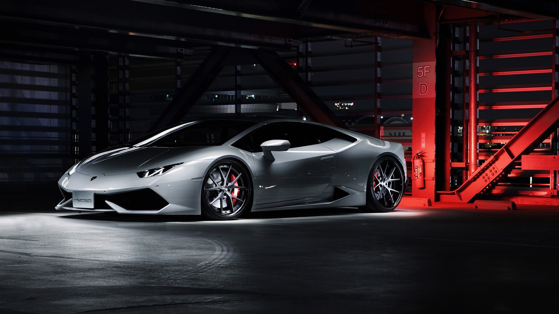 Lamborghini, silver, car, vehicle, HD Wallpaper