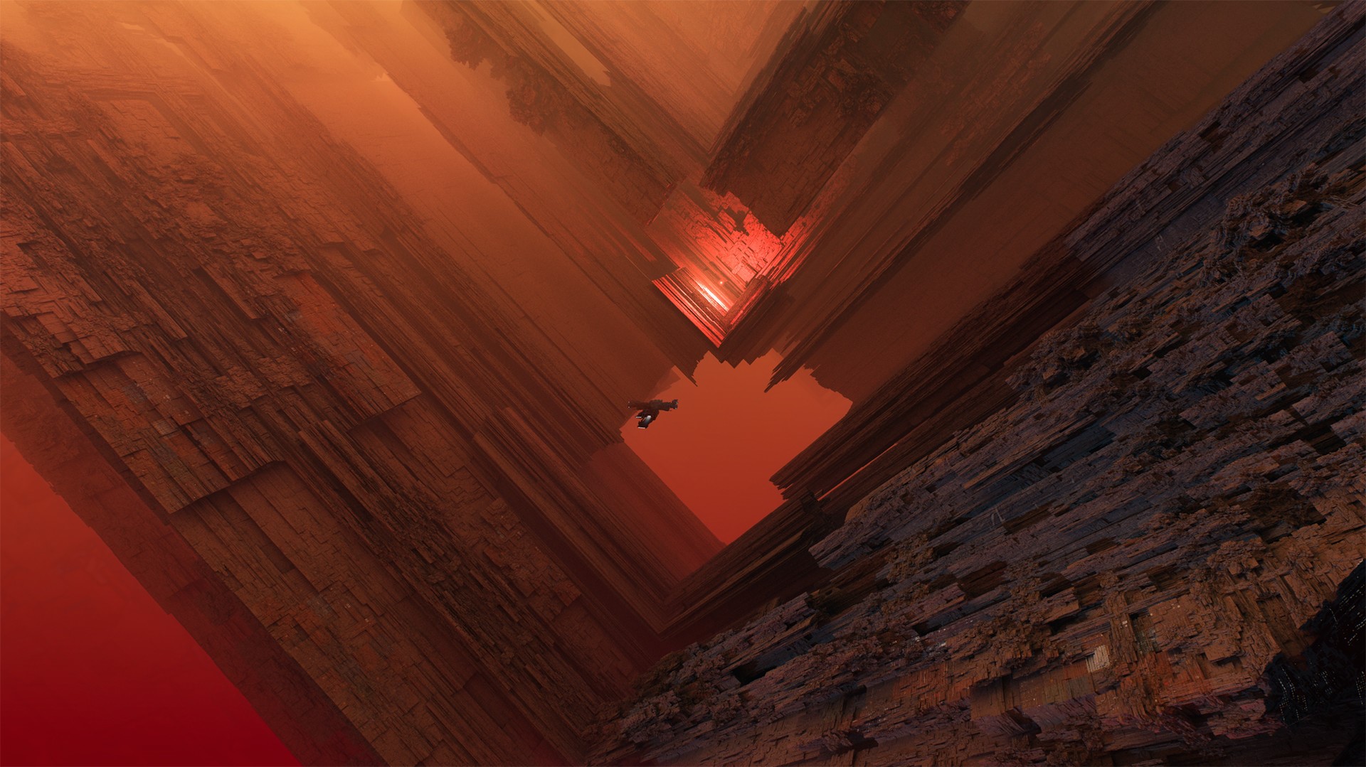 Jacek Pilarski, fractal, spaceship, space, HD Wallpaper