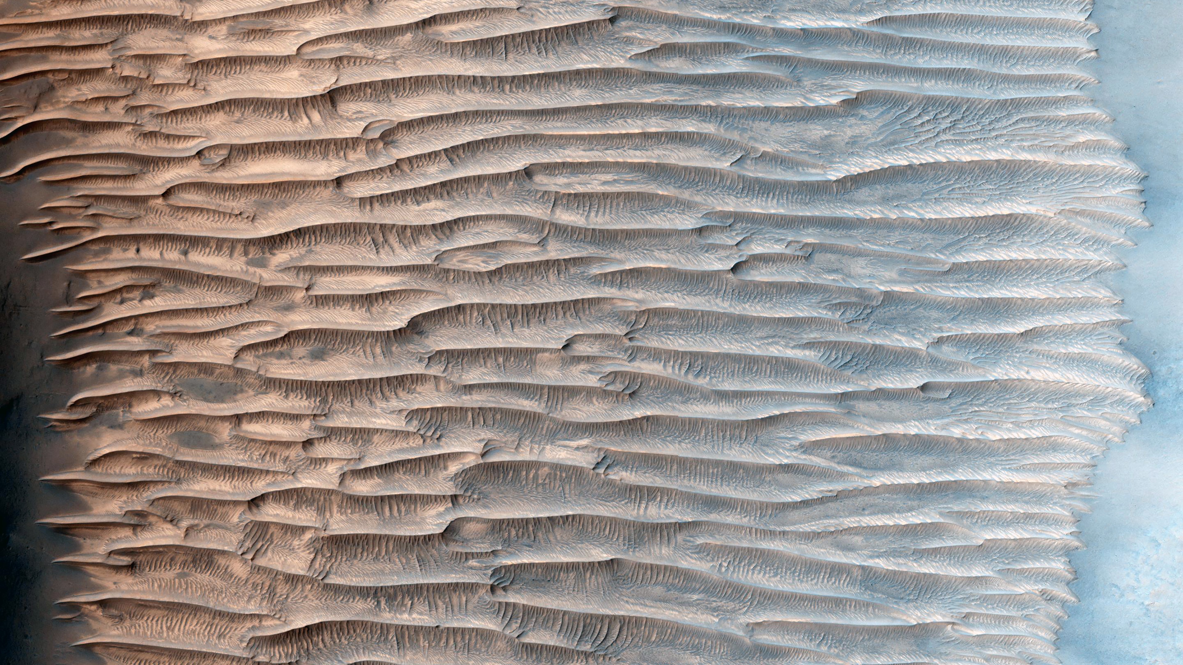 topview, waves, dunes, aerial view, HD Wallpaper