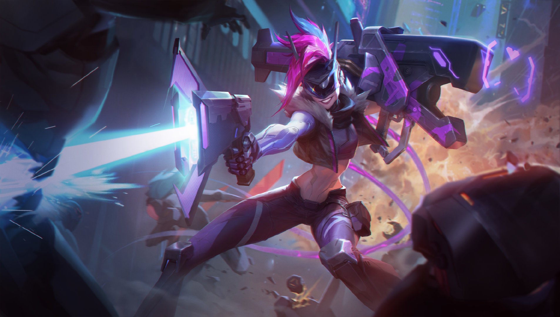 League of Legends, machine, Game CG, gun, HD Wallpaper