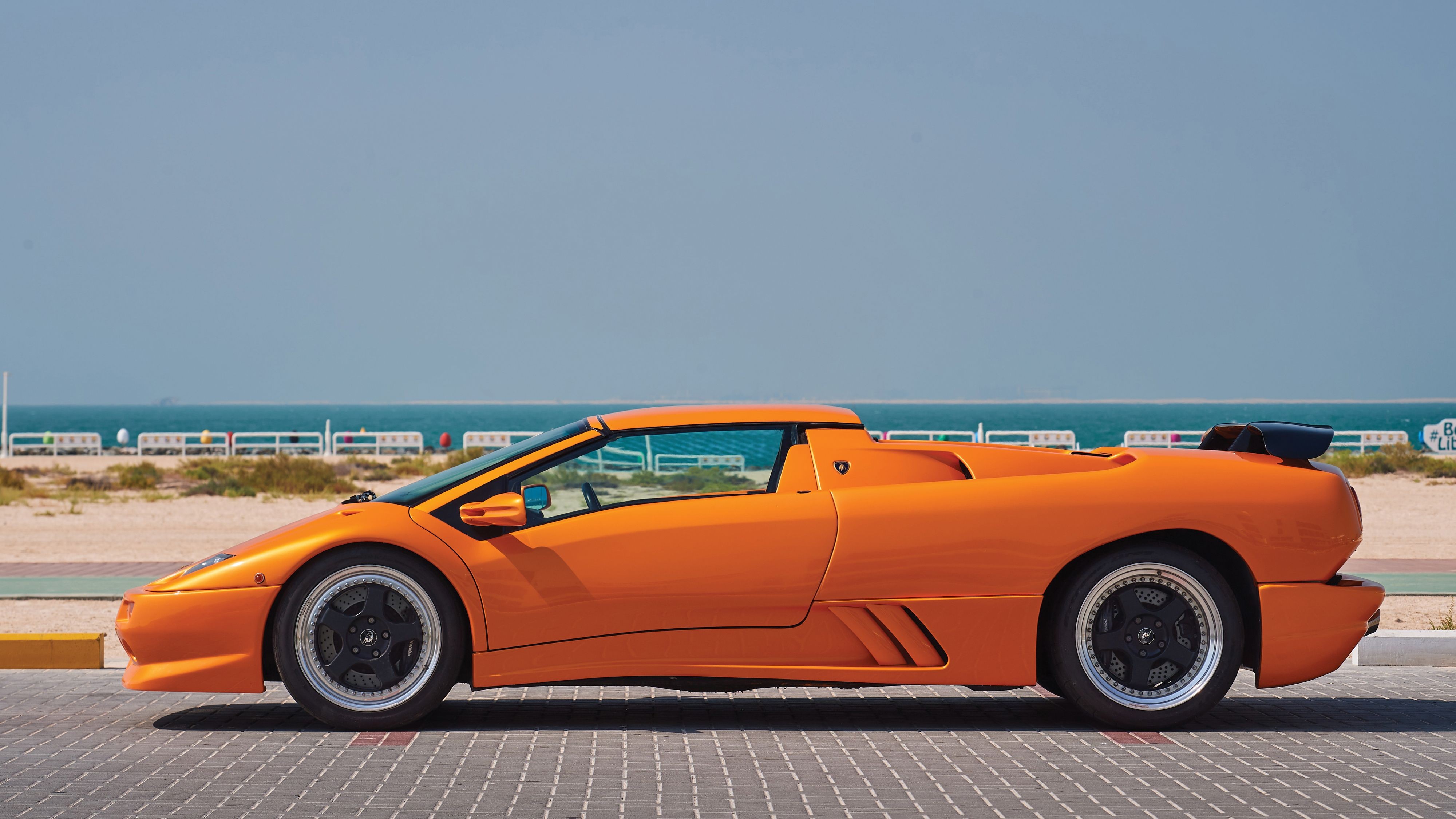 Lamborghini, Lamborghini Diablo, Super Car, italian cars, Roadster, orange, car, orange cars, vehicle, HD Wallpaper