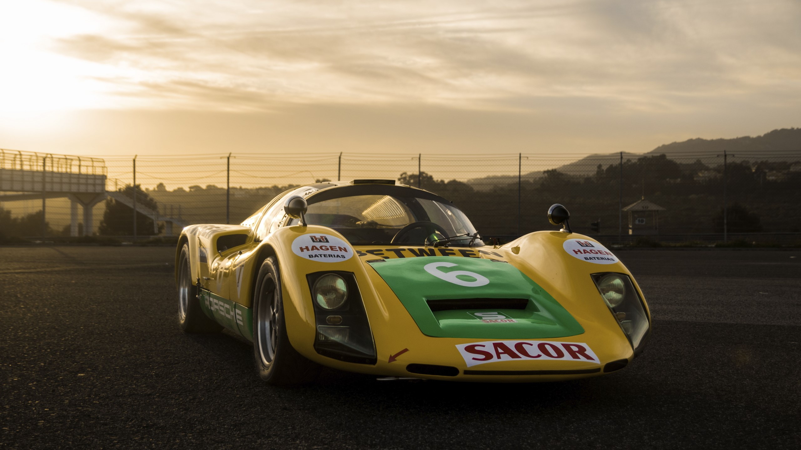 car, Porsche, Porsche 906, race cars, yellow cars, HD Wallpaper