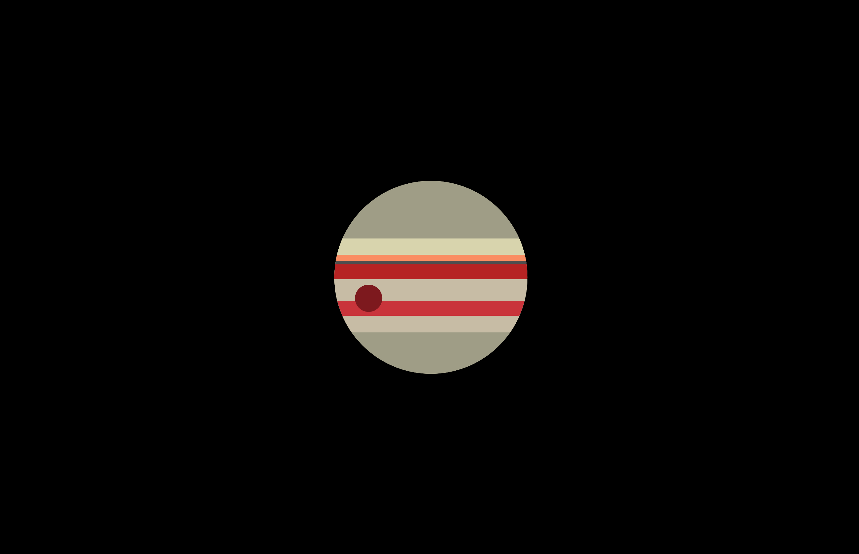 Jupiter, space, planet, space art, minimalism, artwork, HD Wallpaper