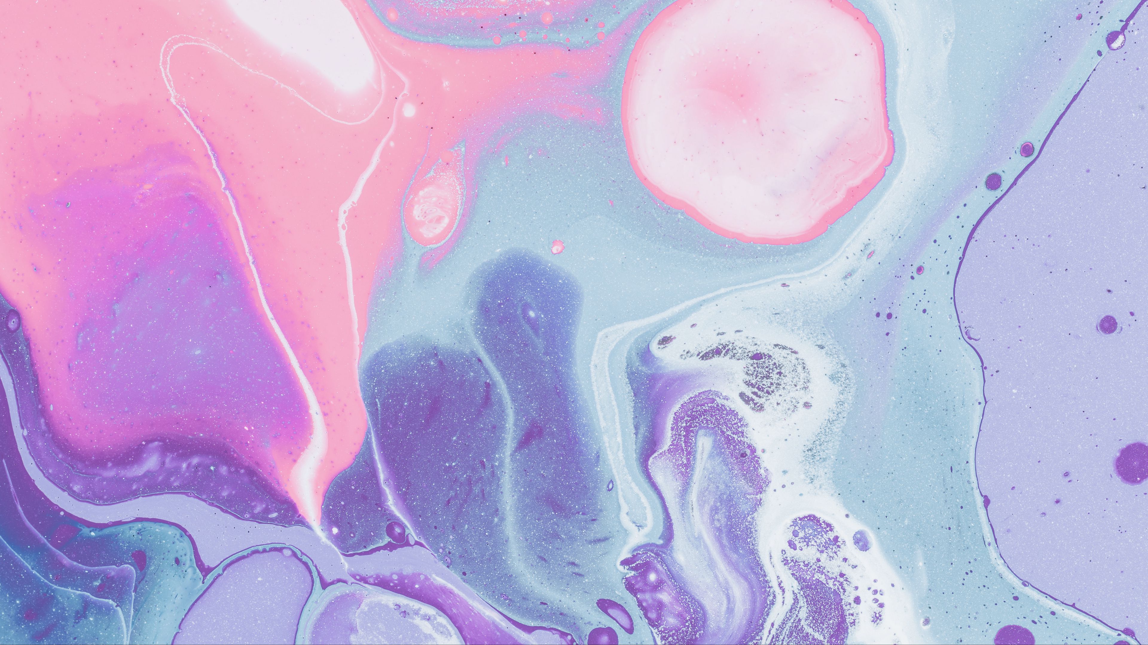 paint, faded, stains, spots, pink, 4k, HD Wallpaper