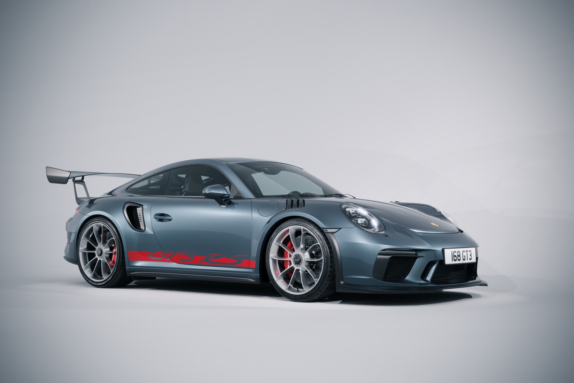 Porsche 911 GT3 RS, car, simple background, vehicle, Porsche, HD Wallpaper