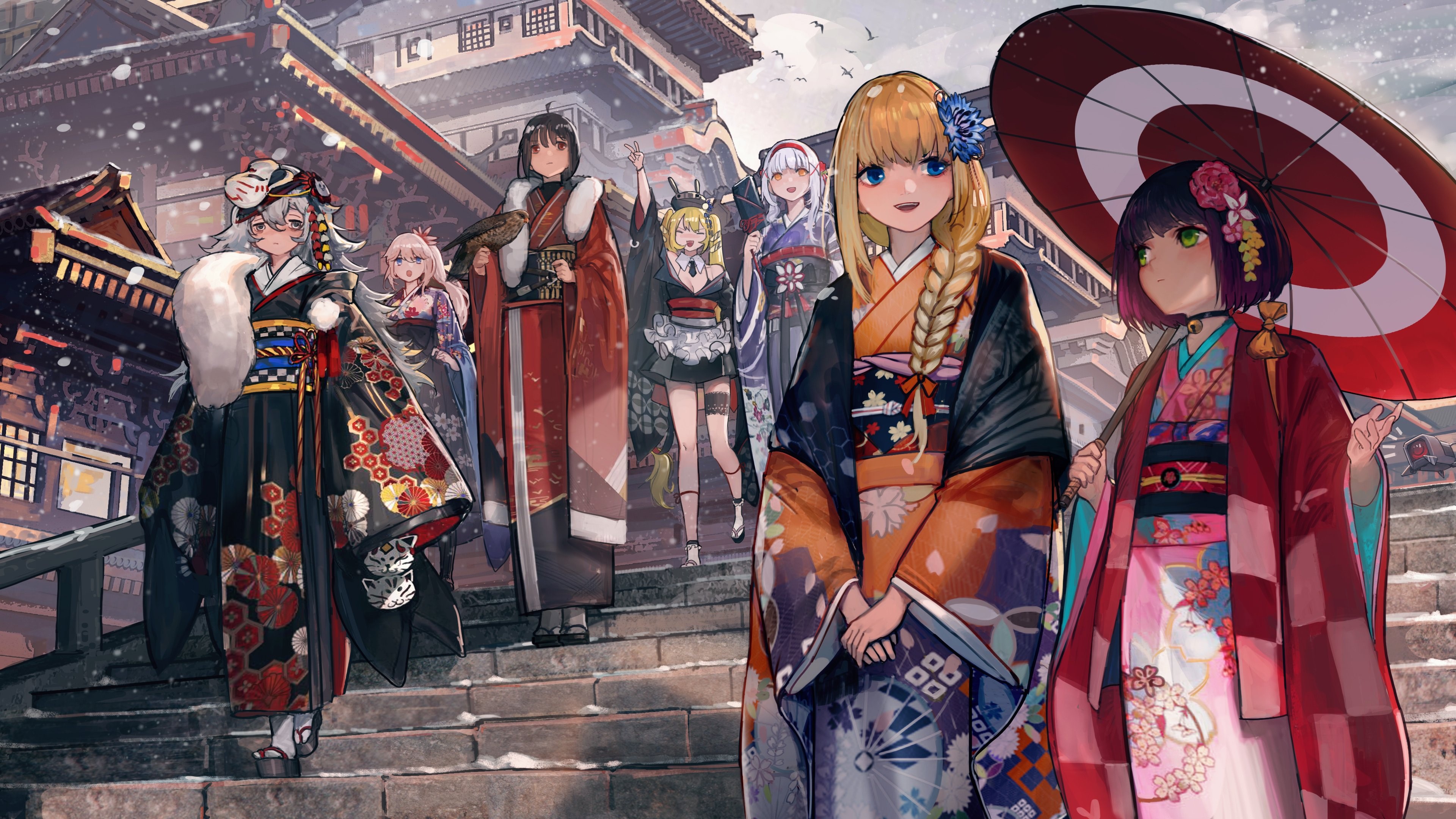 anime, anime girls, digital art, artwork, 2D, portrait, HD Wallpaper
