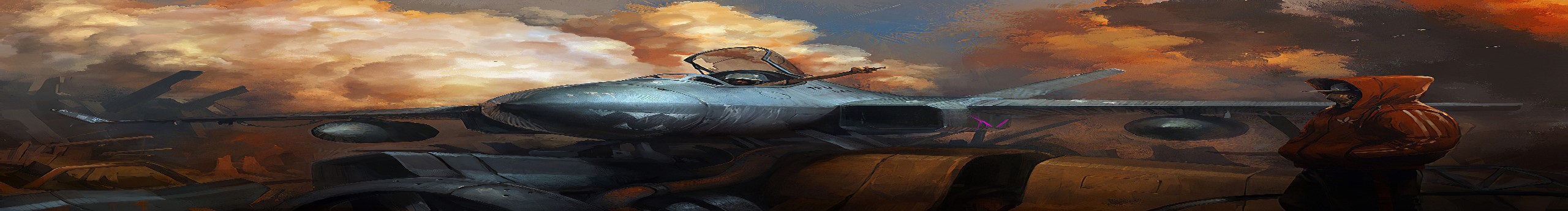 digital, artwork, digital art, hoods, aircraft, abandoned, military aircraft, military, Robert Kim, HD Wallpaper
