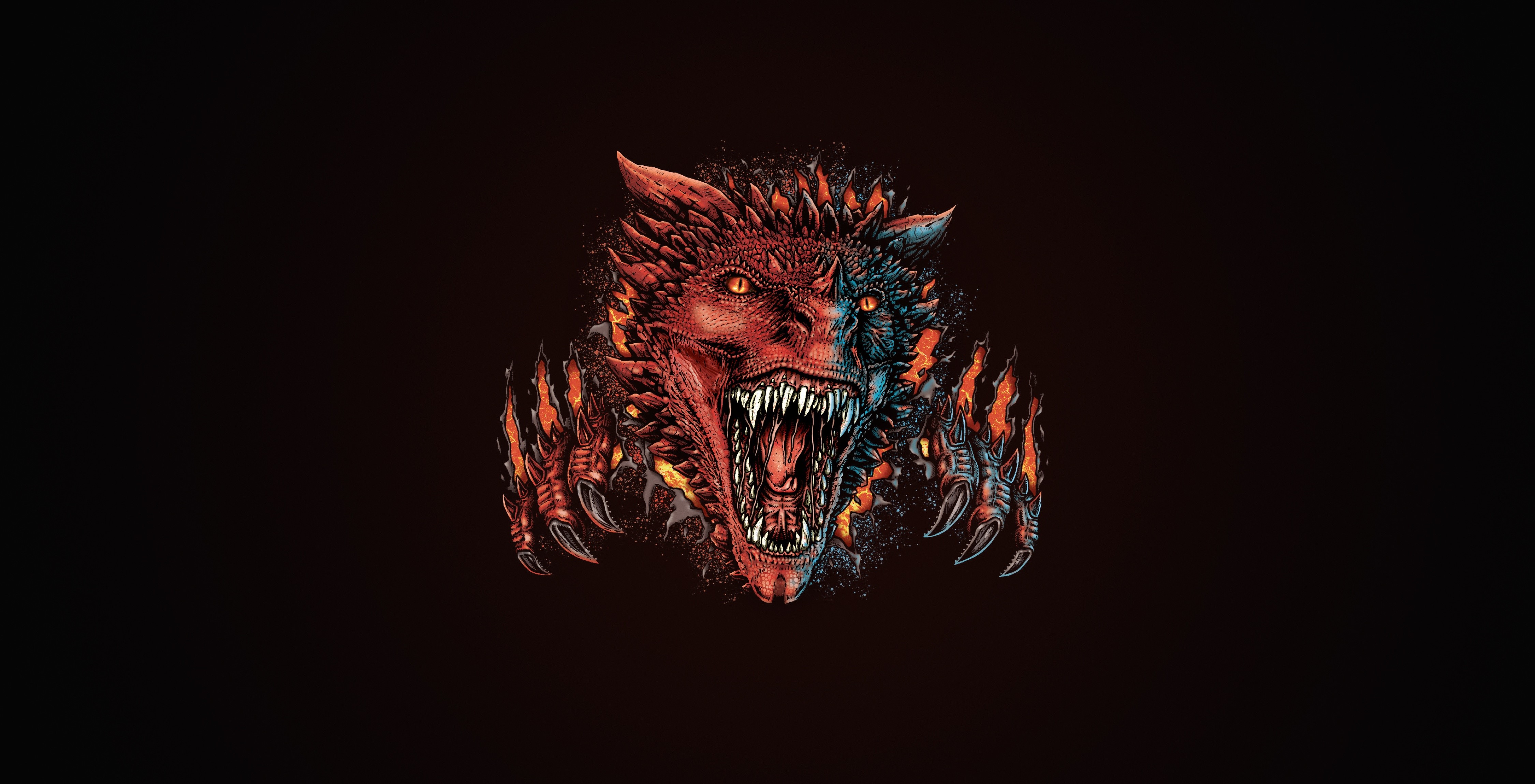 dragon, creature, fantasy art, Game of Thrones, HD Wallpaper