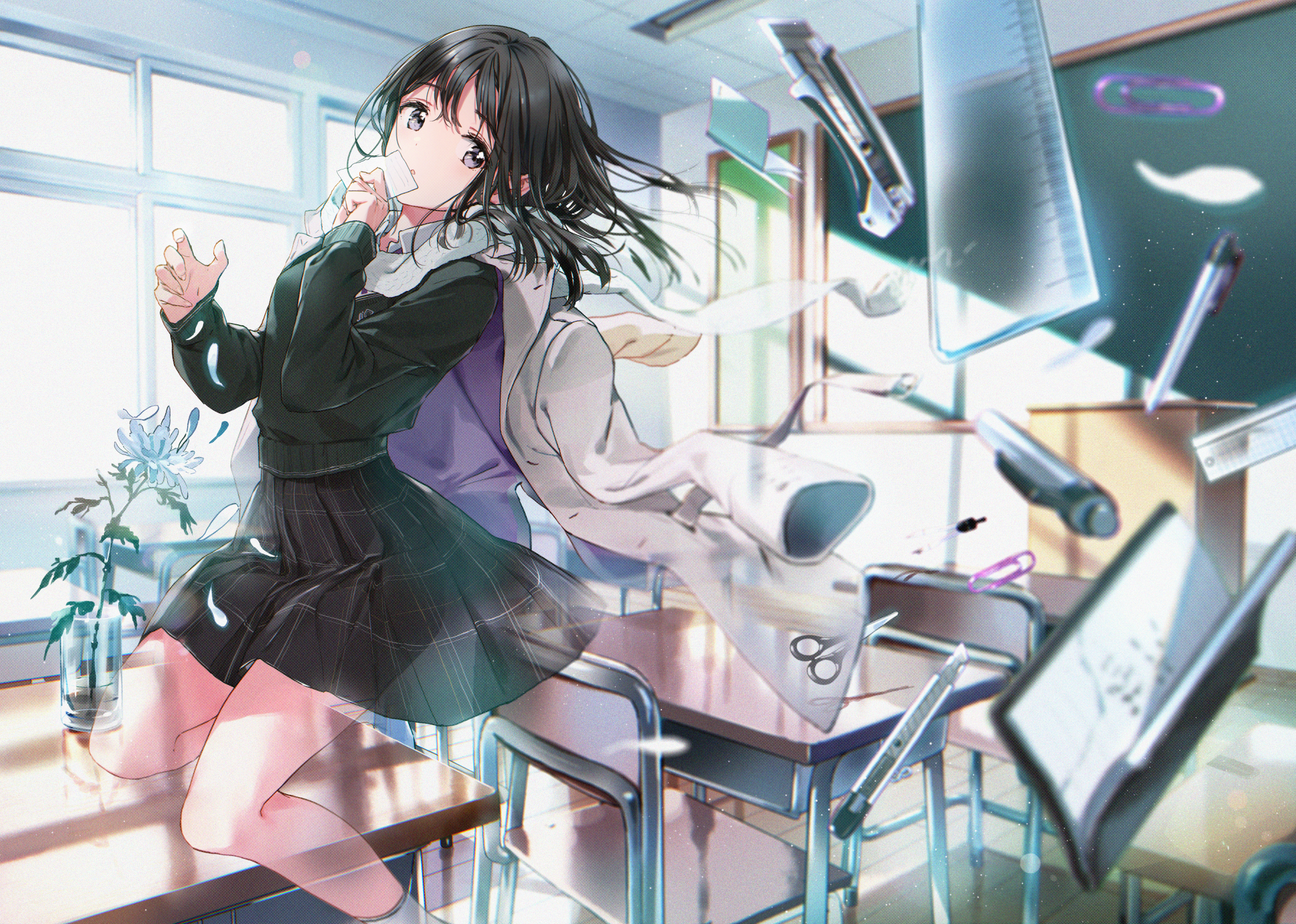 anime, anime girls, digital art, artwork, 2D, portrait, HD Wallpaper