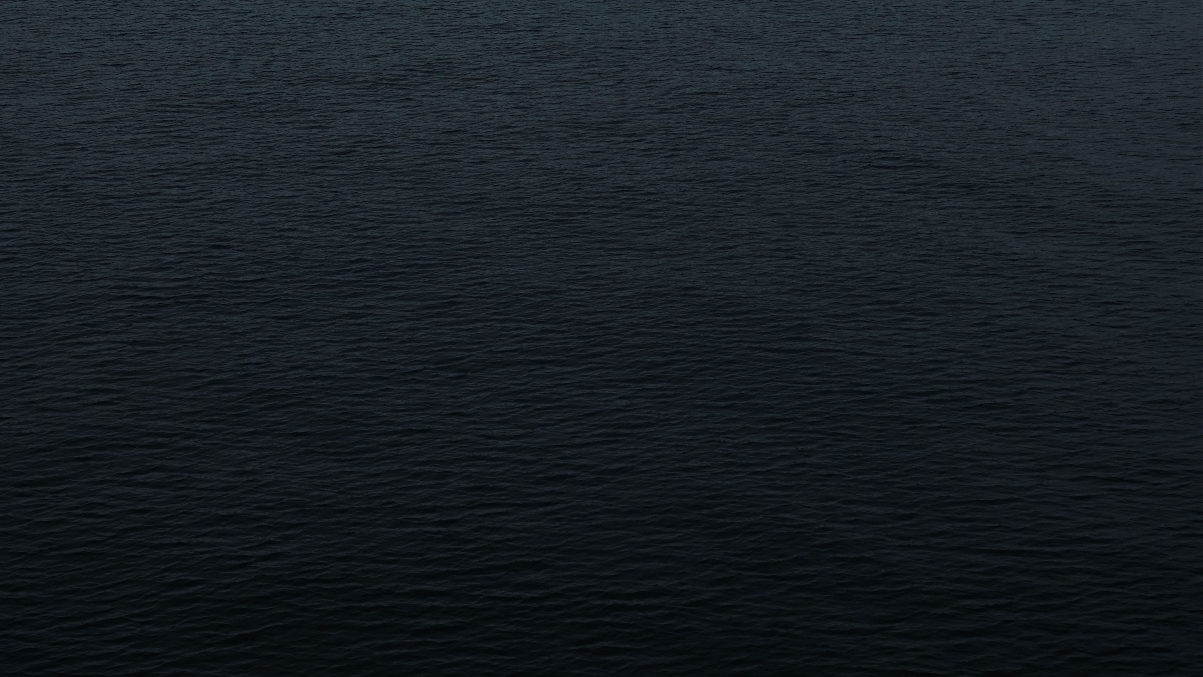 water, ripples, dark, surface, sea, 4k, HD Wallpaper