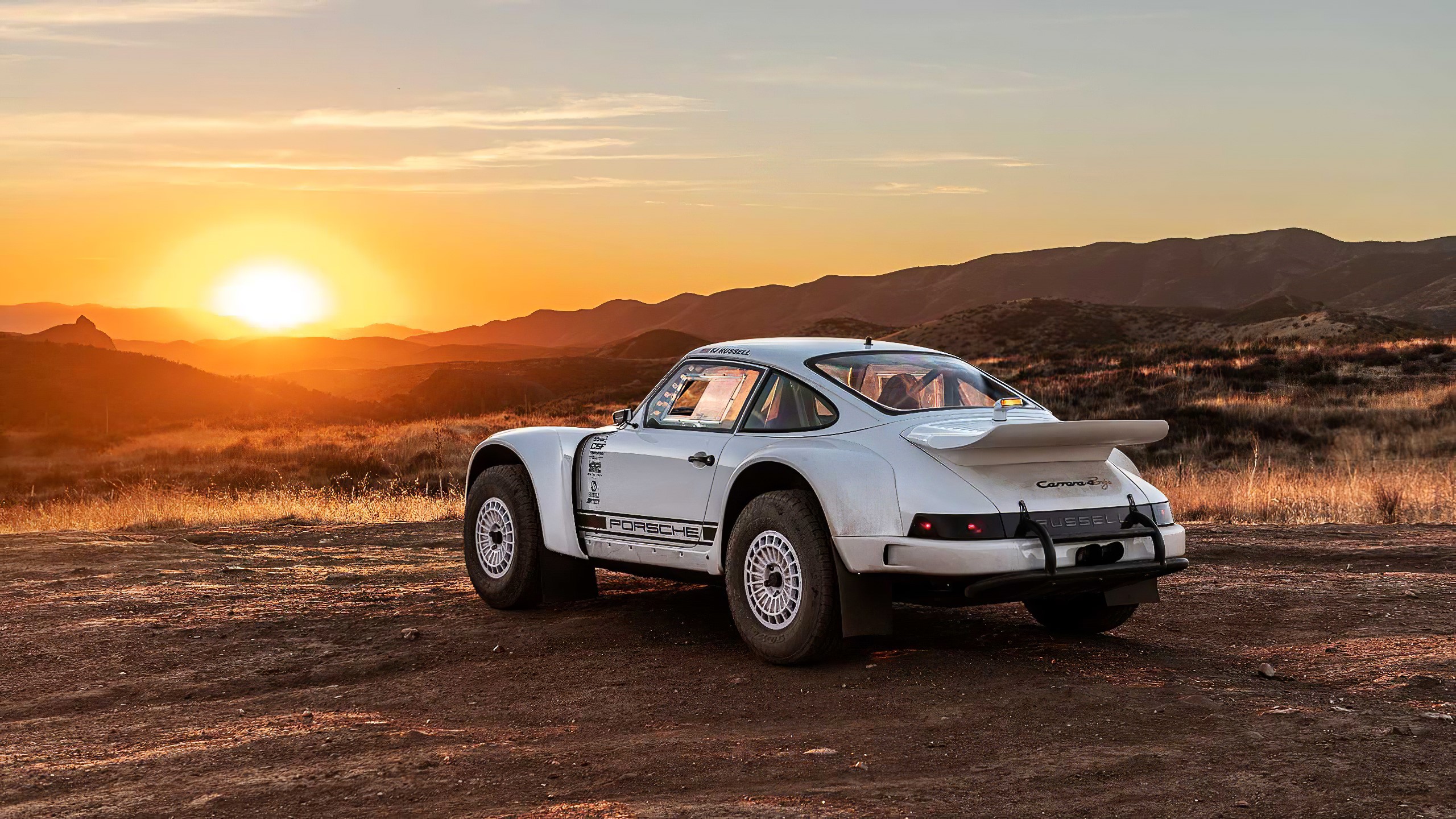 Porsche 911 Carrera, rally cars, desert, dust, car, HD Wallpaper
