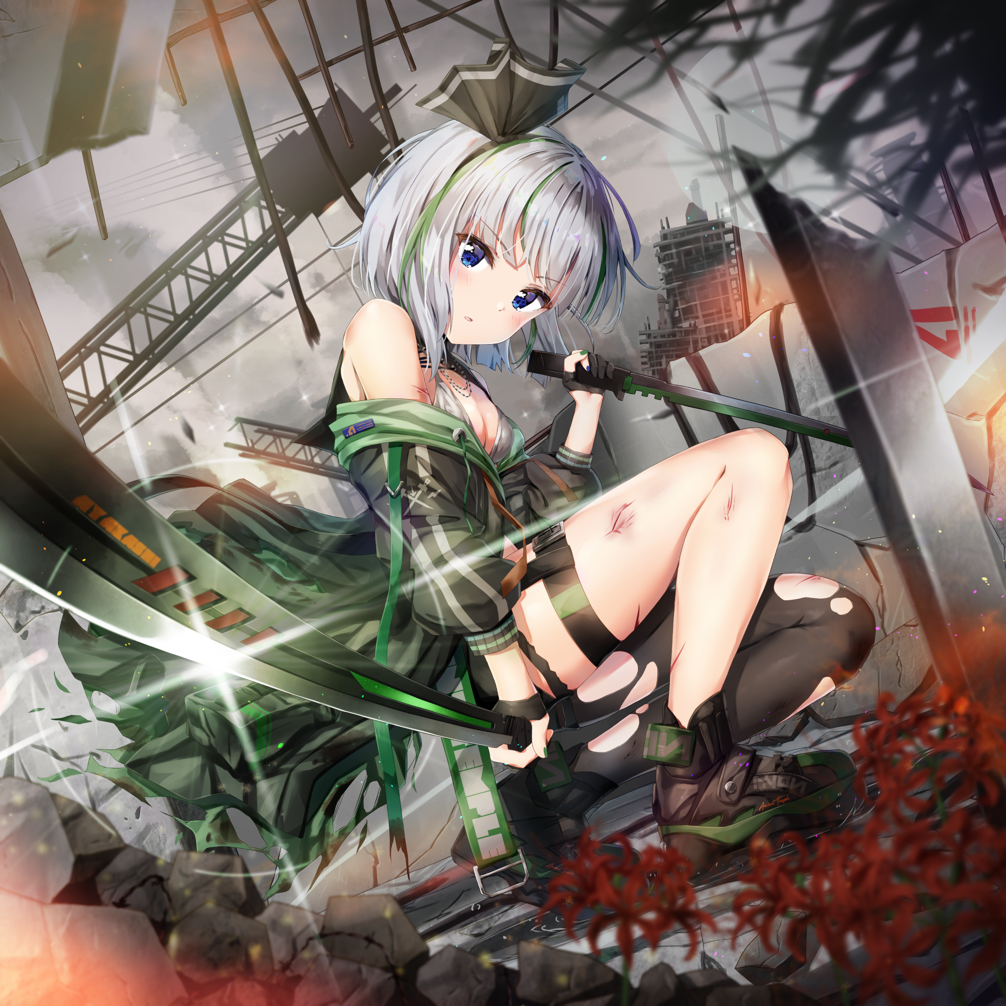 anime, digital art, anime girls, artwork, portrait display, vertical, HD Wallpaper
