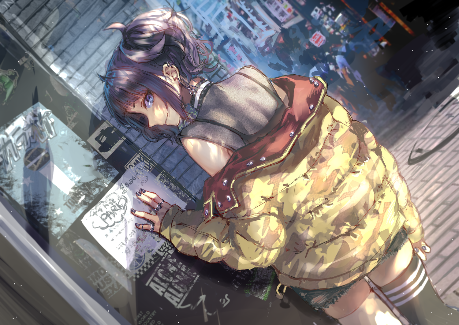 anime, digital art, anime girls, artwork, portrait, HD Wallpaper