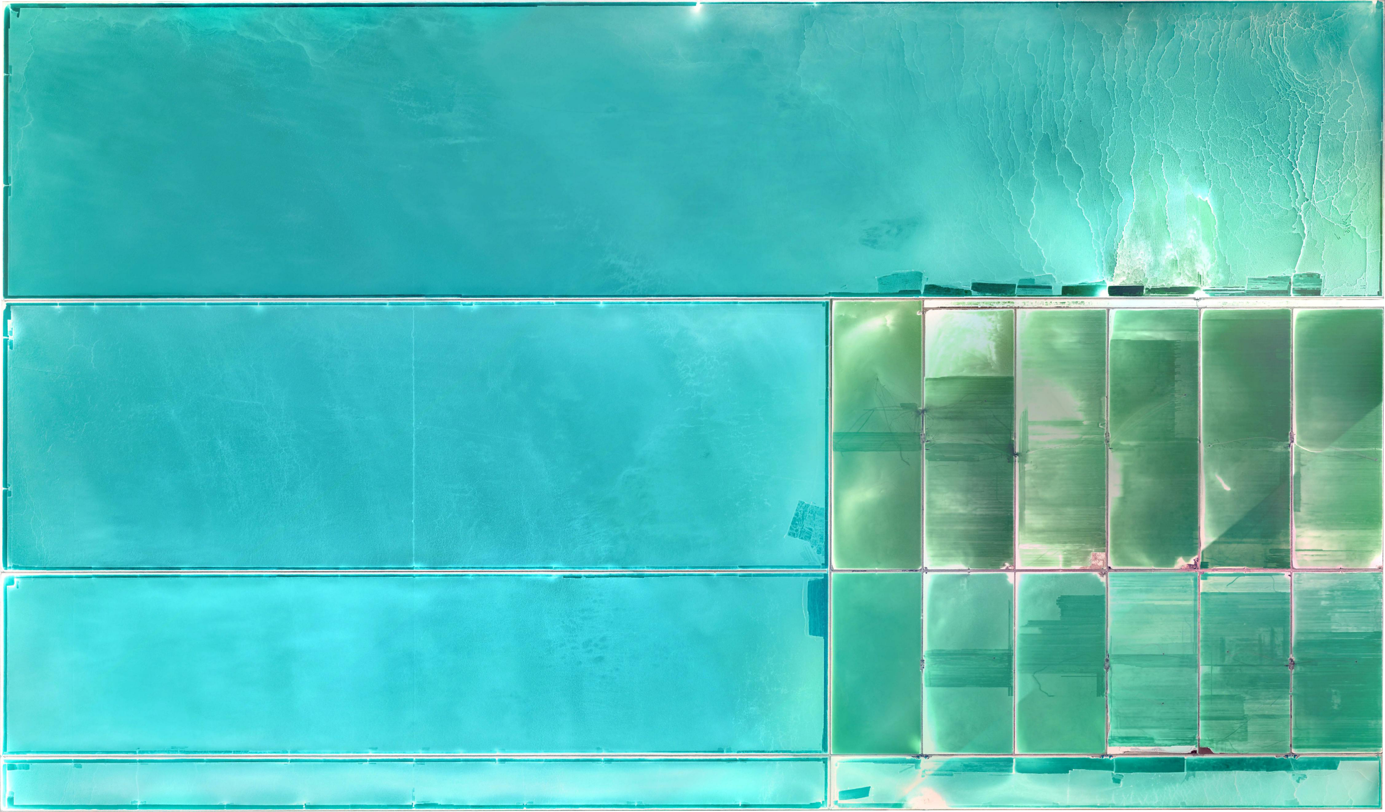 China, salt flats, cyan, cyan background, Earth, water, turquoise, HD Wallpaper
