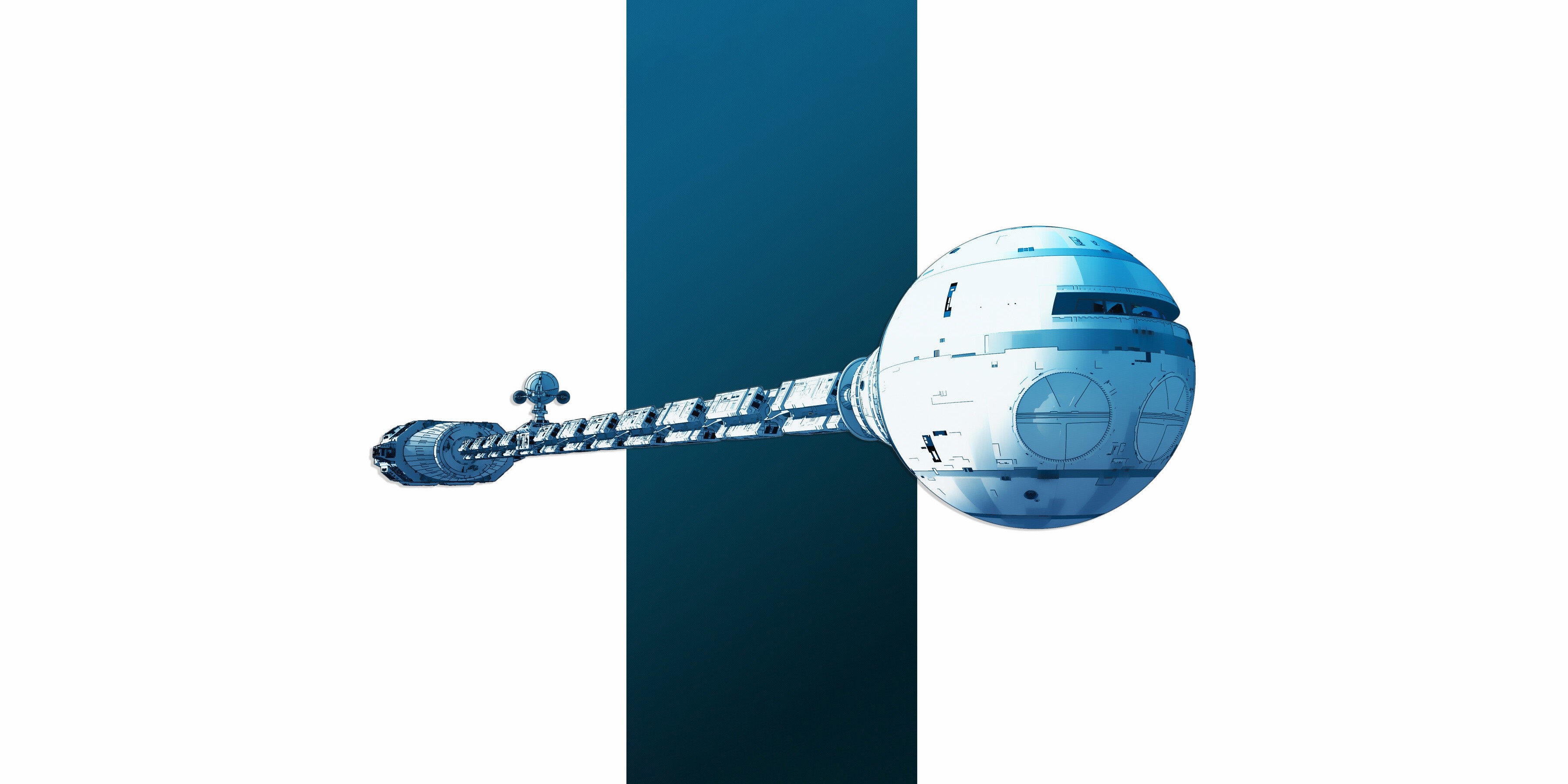 movies, vehicle, spaceship, artwork, 2001: A Space Odyssey, HD Wallpaper