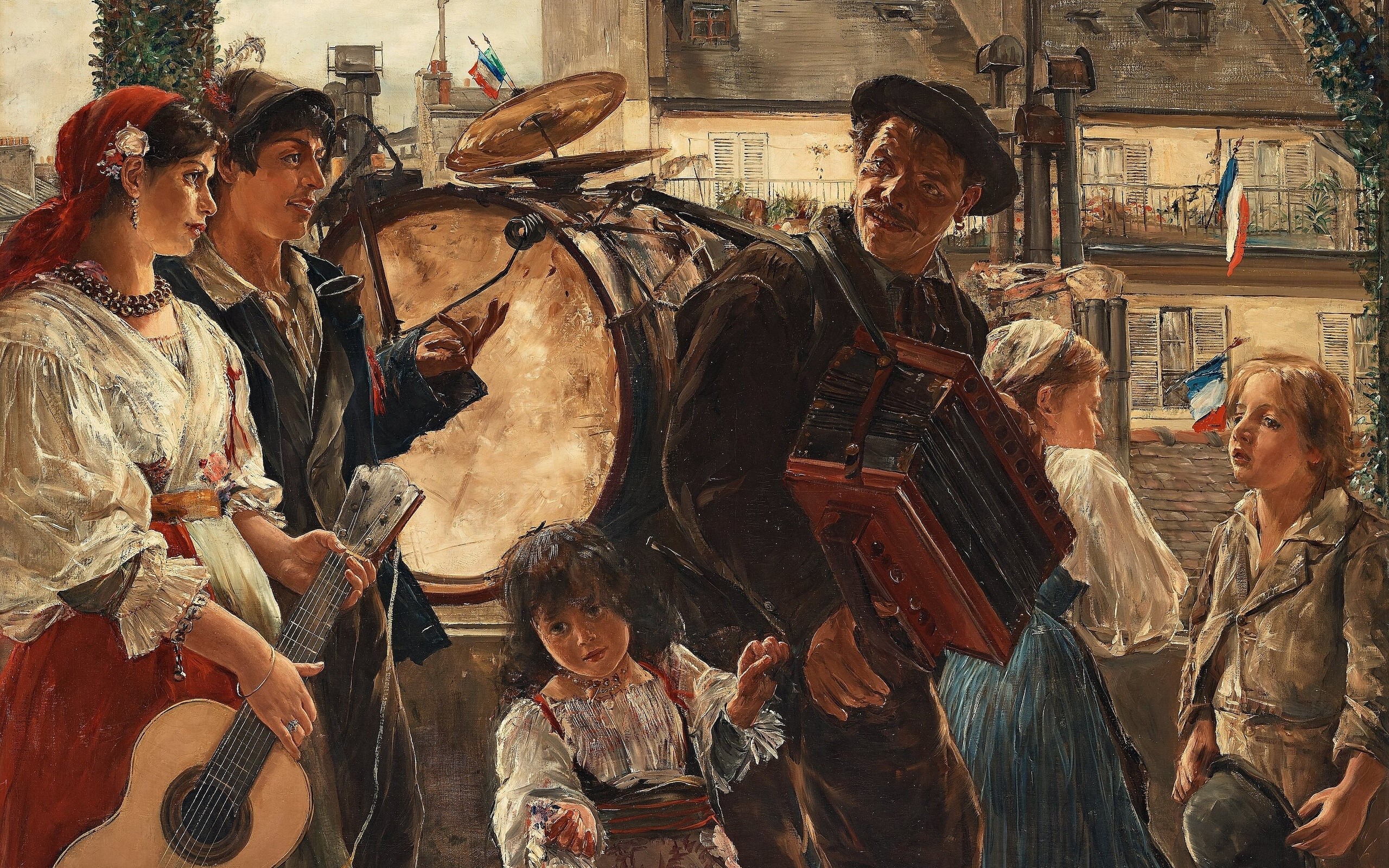 1883 (Year), painting, artwork, classical art, Ernst Youssefson, Paris, France, HD Wallpaper