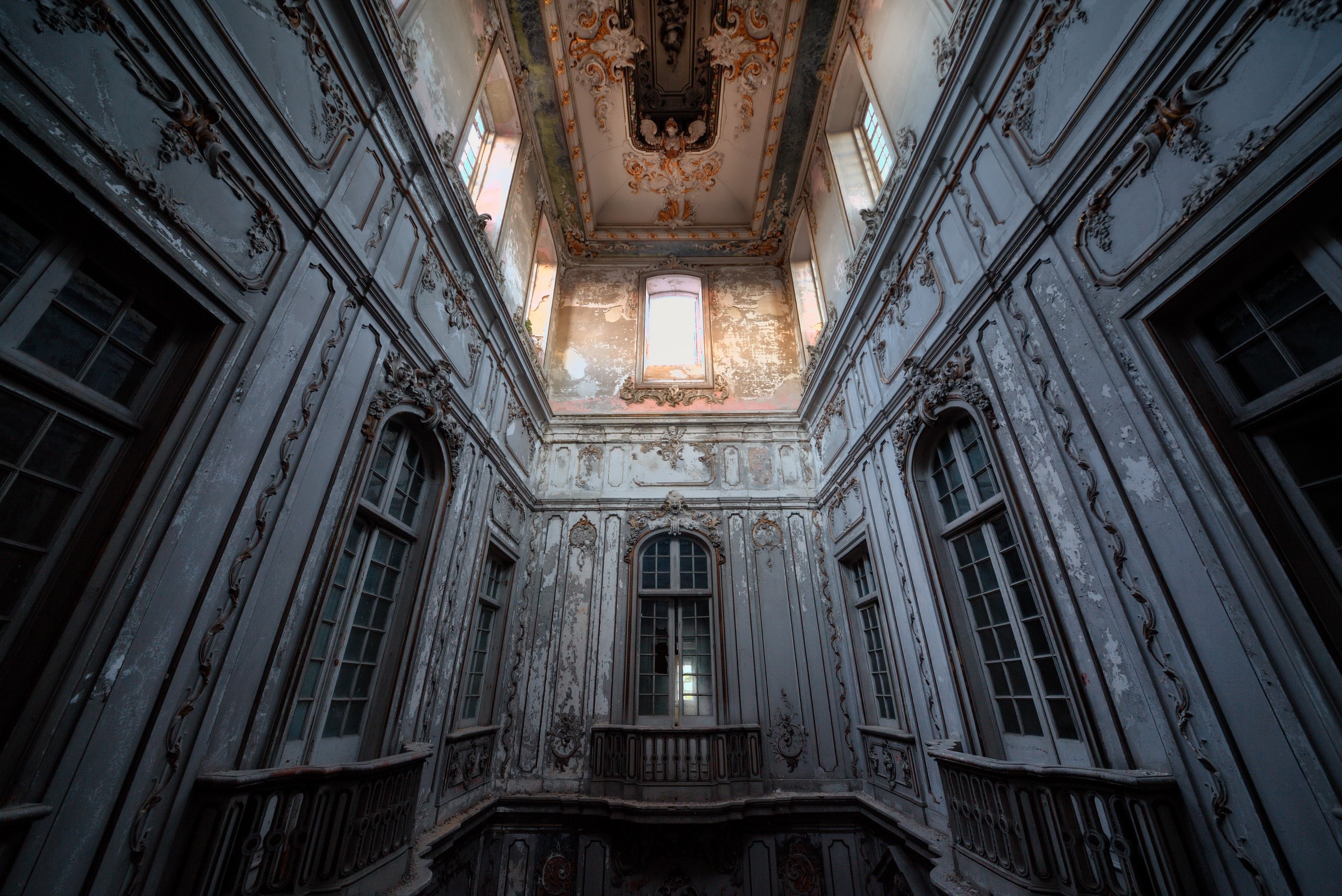 building, wall, interior, HD Wallpaper