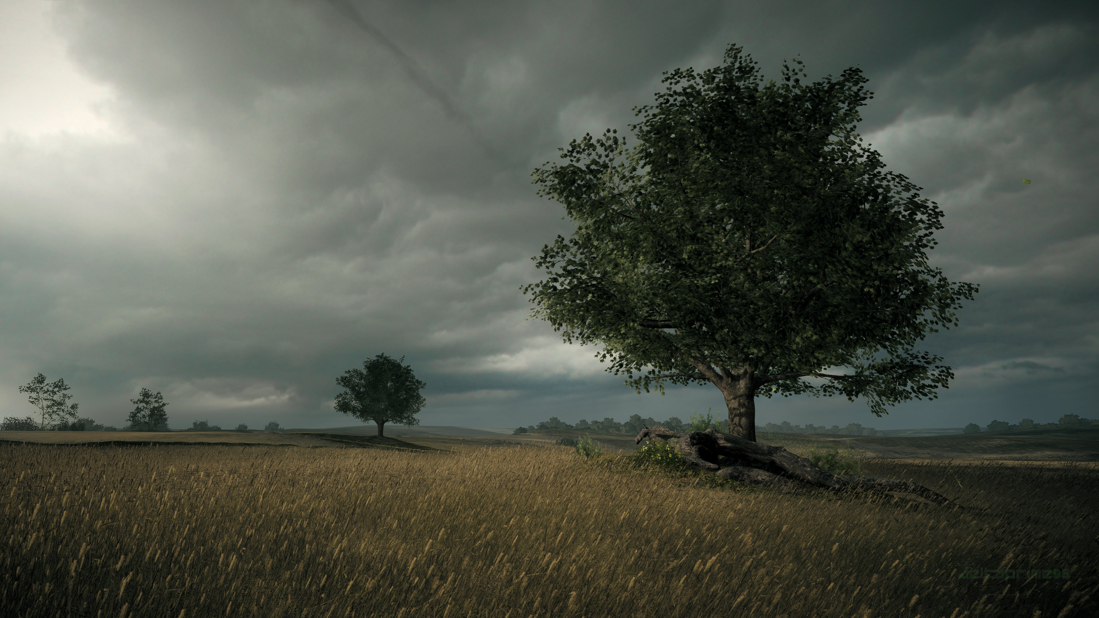 Battlefield, Battlefield 1, River Somme, France, plains, clouds, screen shot, PC gaming, field, video games, World War I, HD Wallpaper