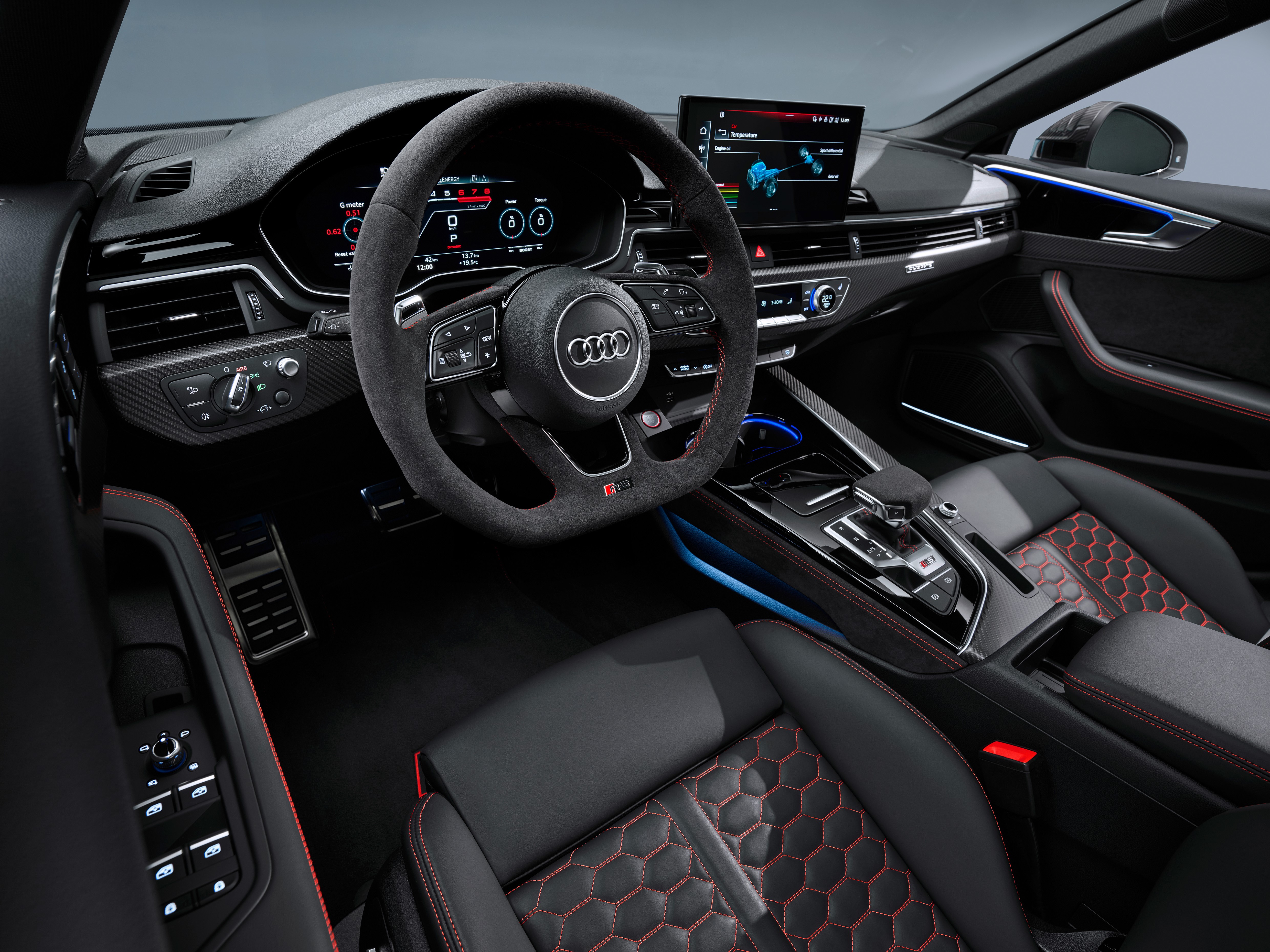 Audi, car, Audi RS5, car interior, HD Wallpaper