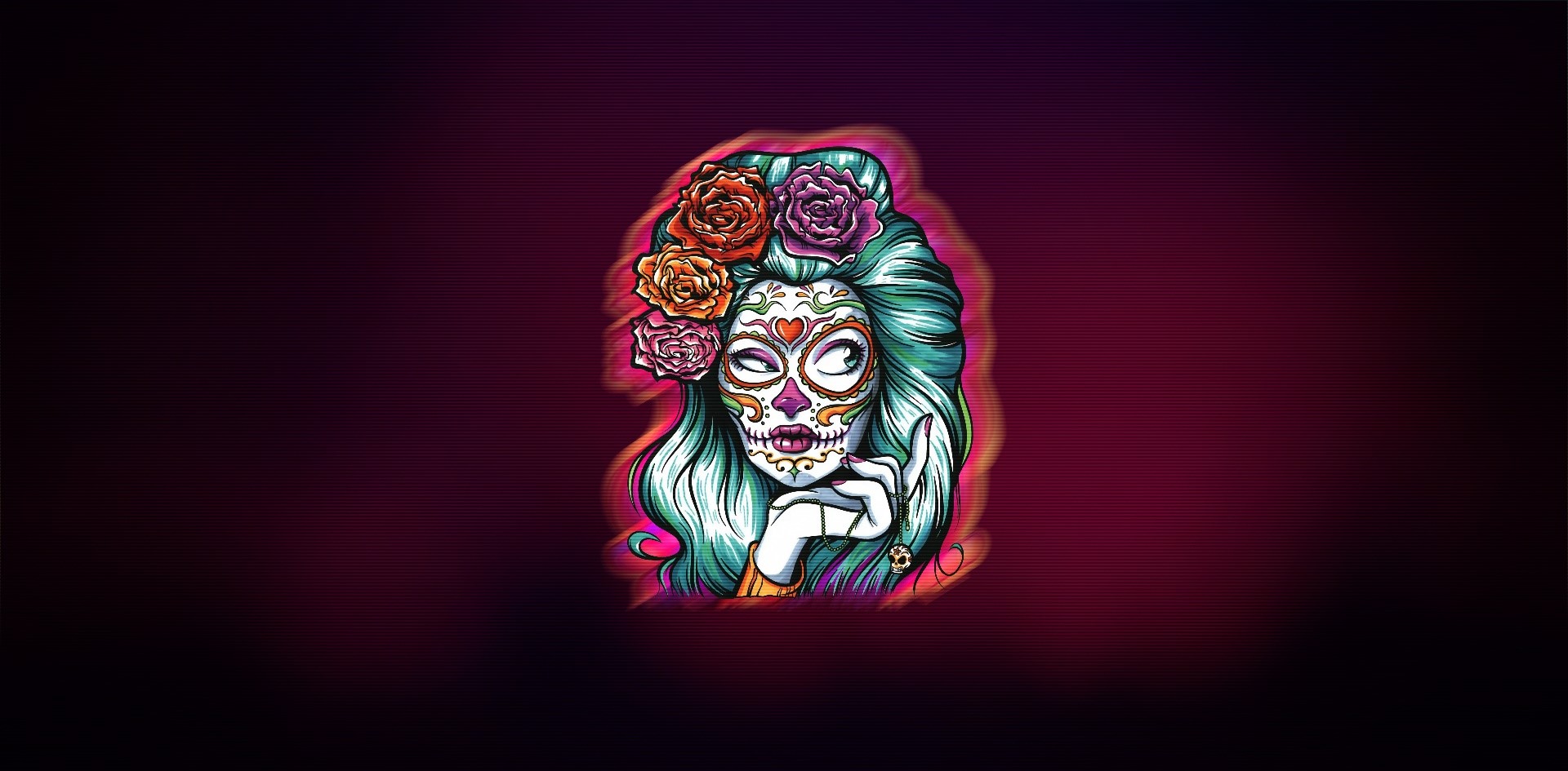 women, artwork, Dia de los Muertos, HD Wallpaper