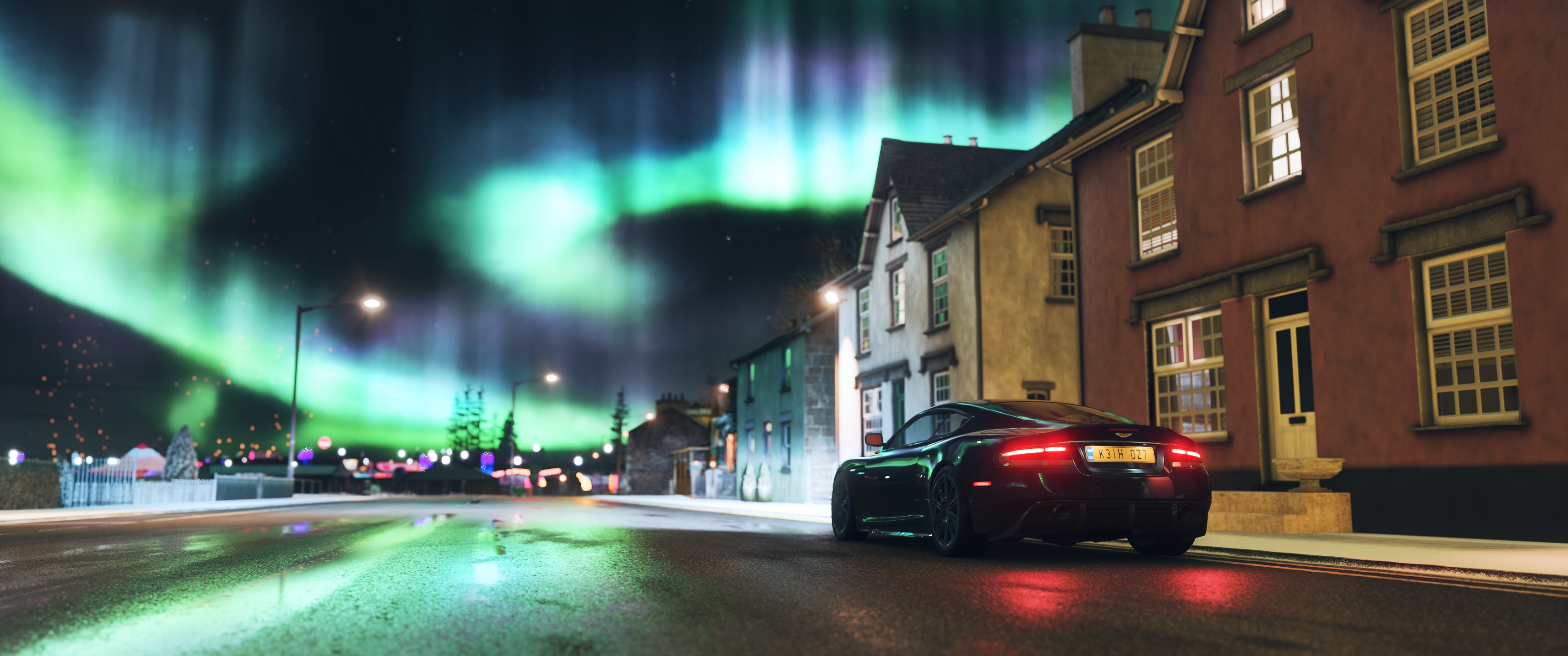 Forza Horizon 4, video game art, Forza, car, screen shot, Aston Martin DBS, HD Wallpaper