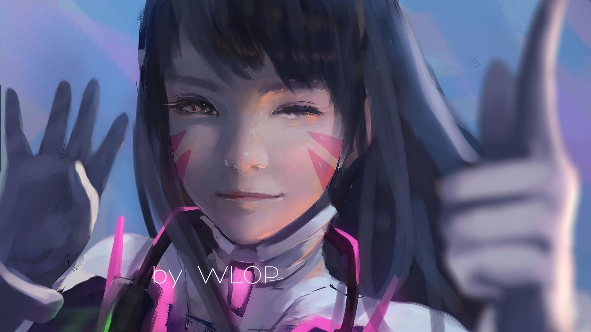 D.Va (Overwatch), Overwatch, WLOP, HD Wallpaper