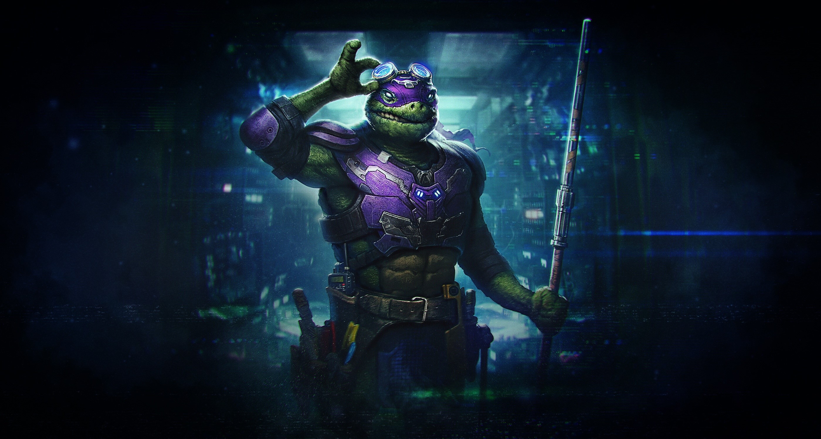 Alex Borsuk, Teenage Mutant Ninja Turtles, fantasy art, artwork, warrior, HD Wallpaper