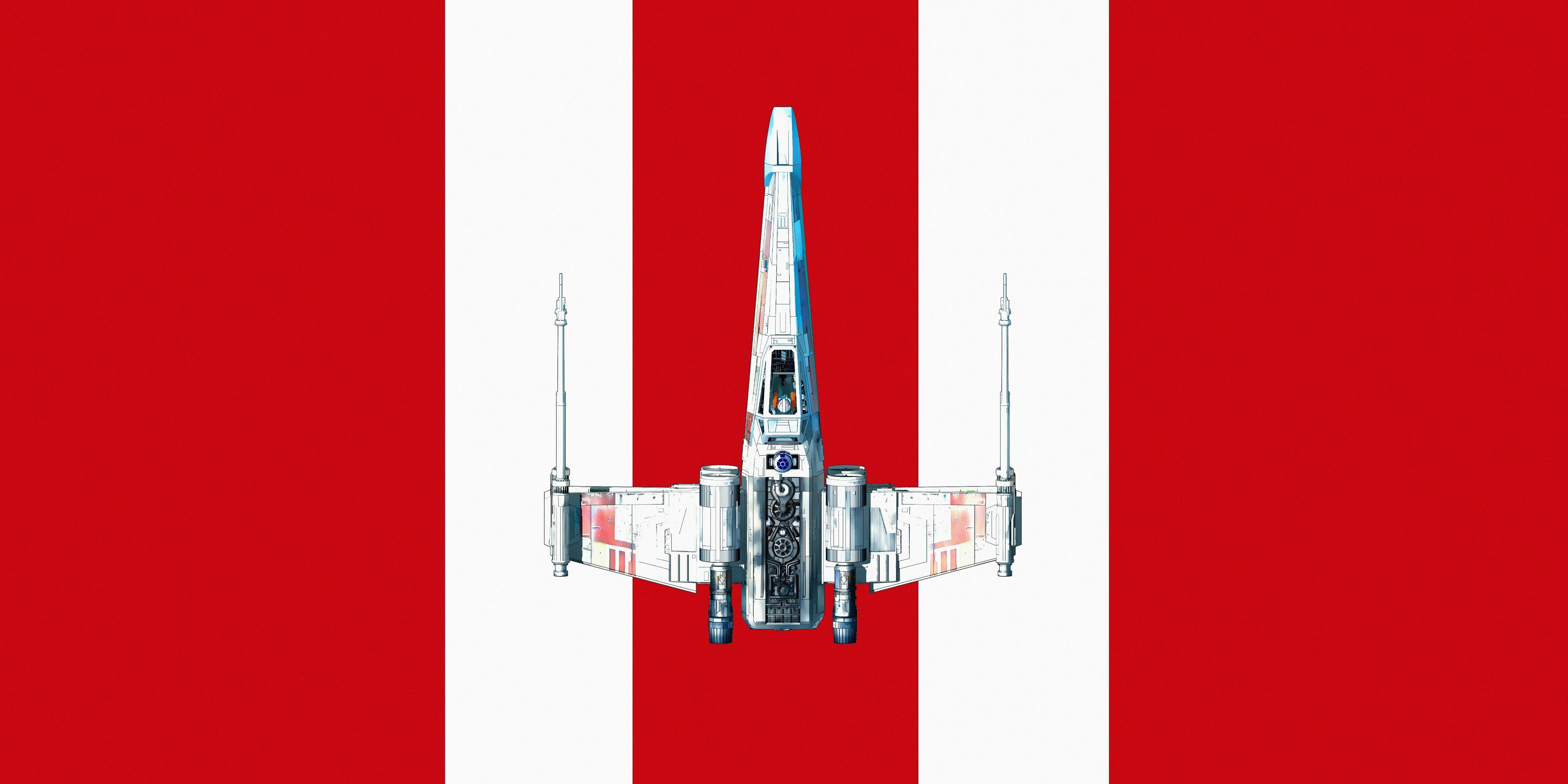 X-wing, Star Wars, spaceship, science fiction, HD Wallpaper