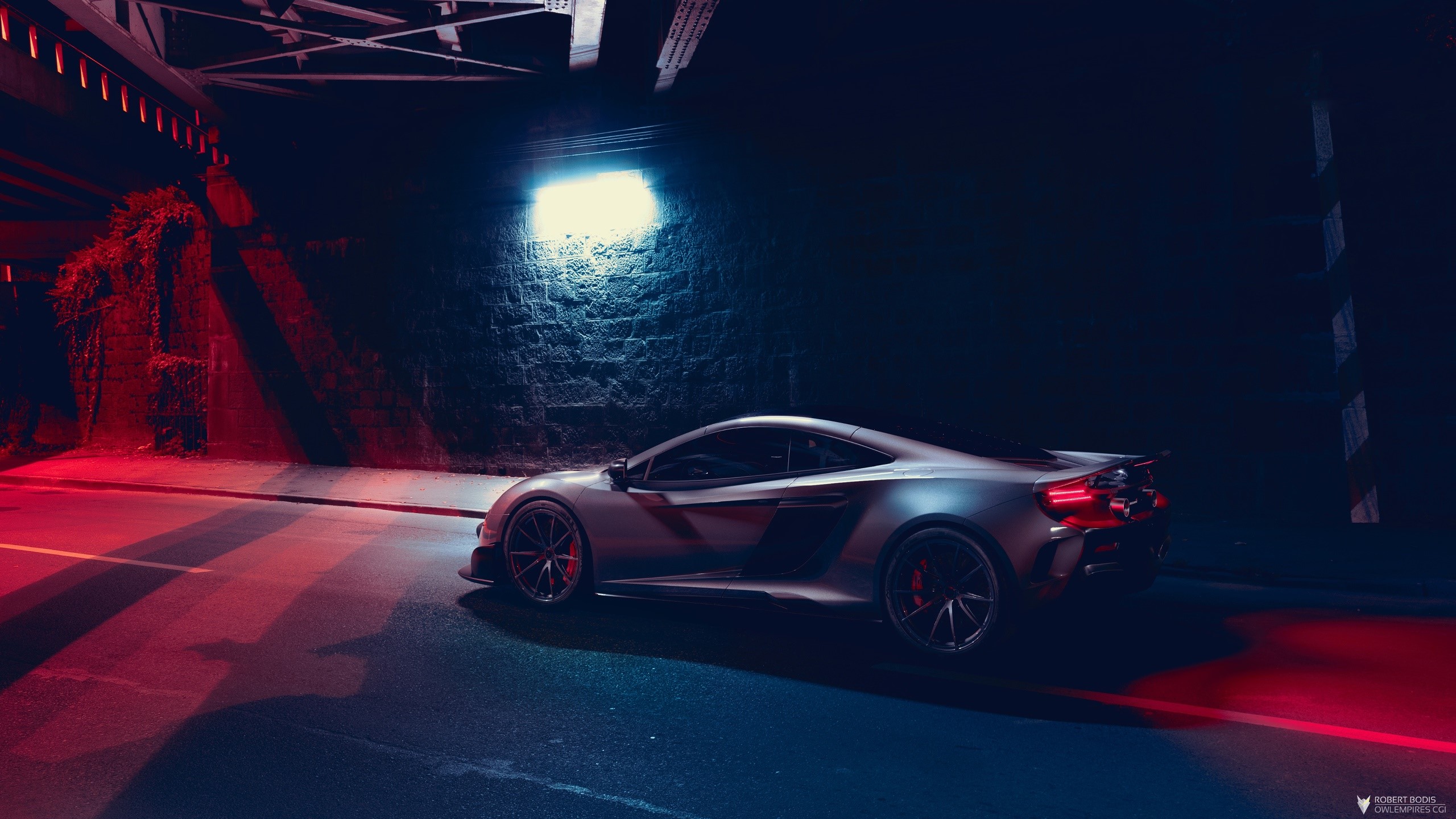 dark, car, vehicle, street, McLaren, HD Wallpaper