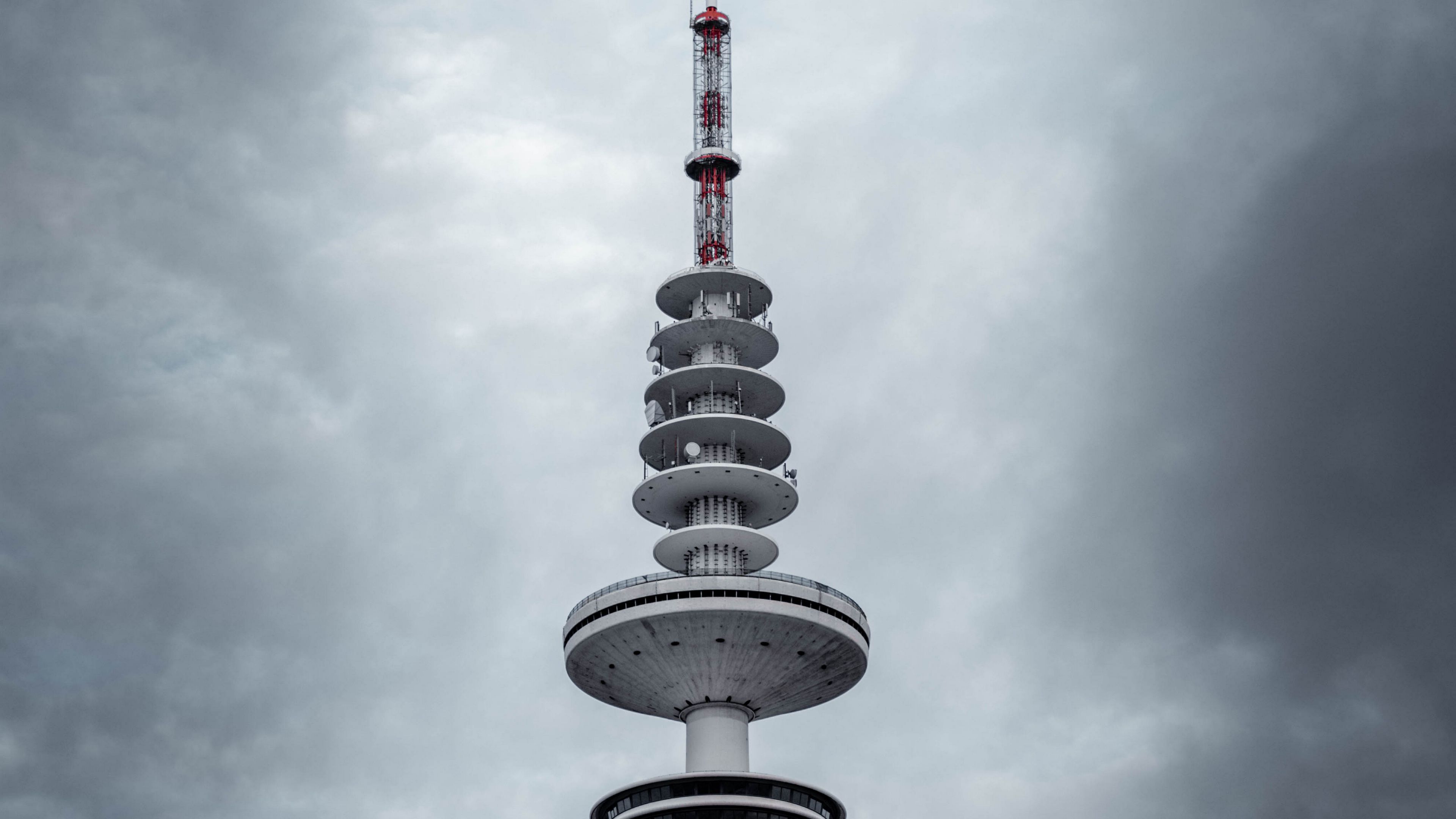tower, clouds, sky, architecture, 4k, HD Wallpaper