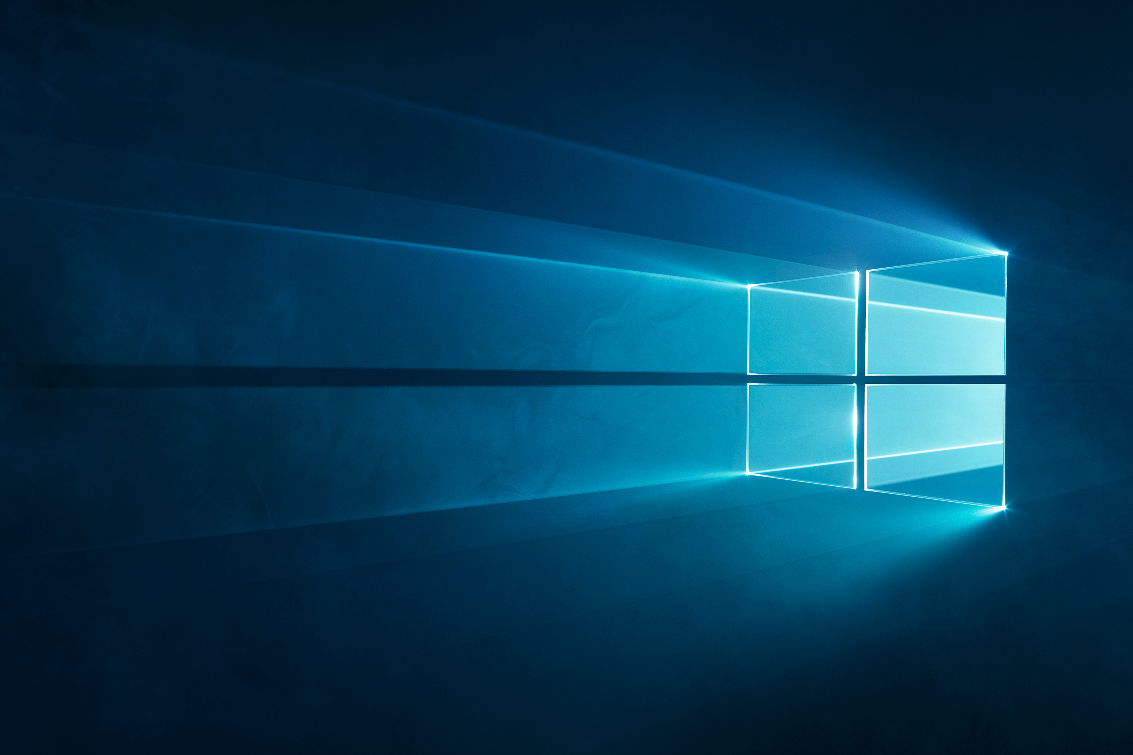 Windows 10, logo, blue, digital art, HD Wallpaper
