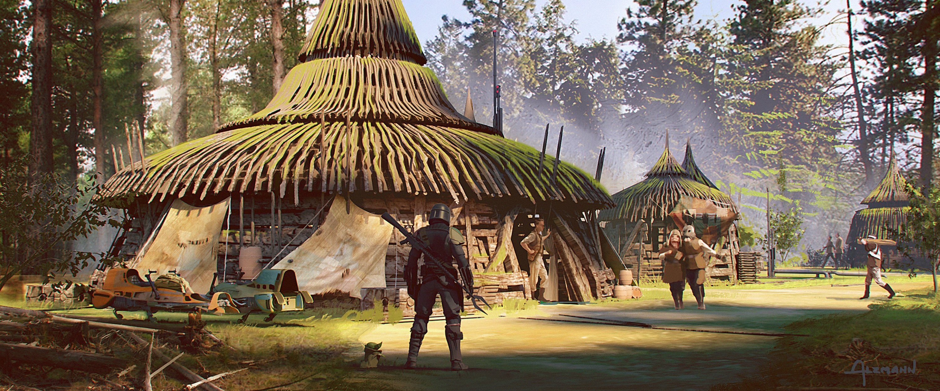 The Mandalorian, tv series, concept art, HD Wallpaper