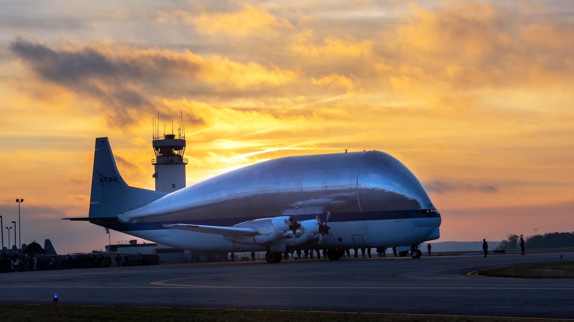 sky, sunlight, aircraft, vehicle, Super Guppy, HD Wallpaper