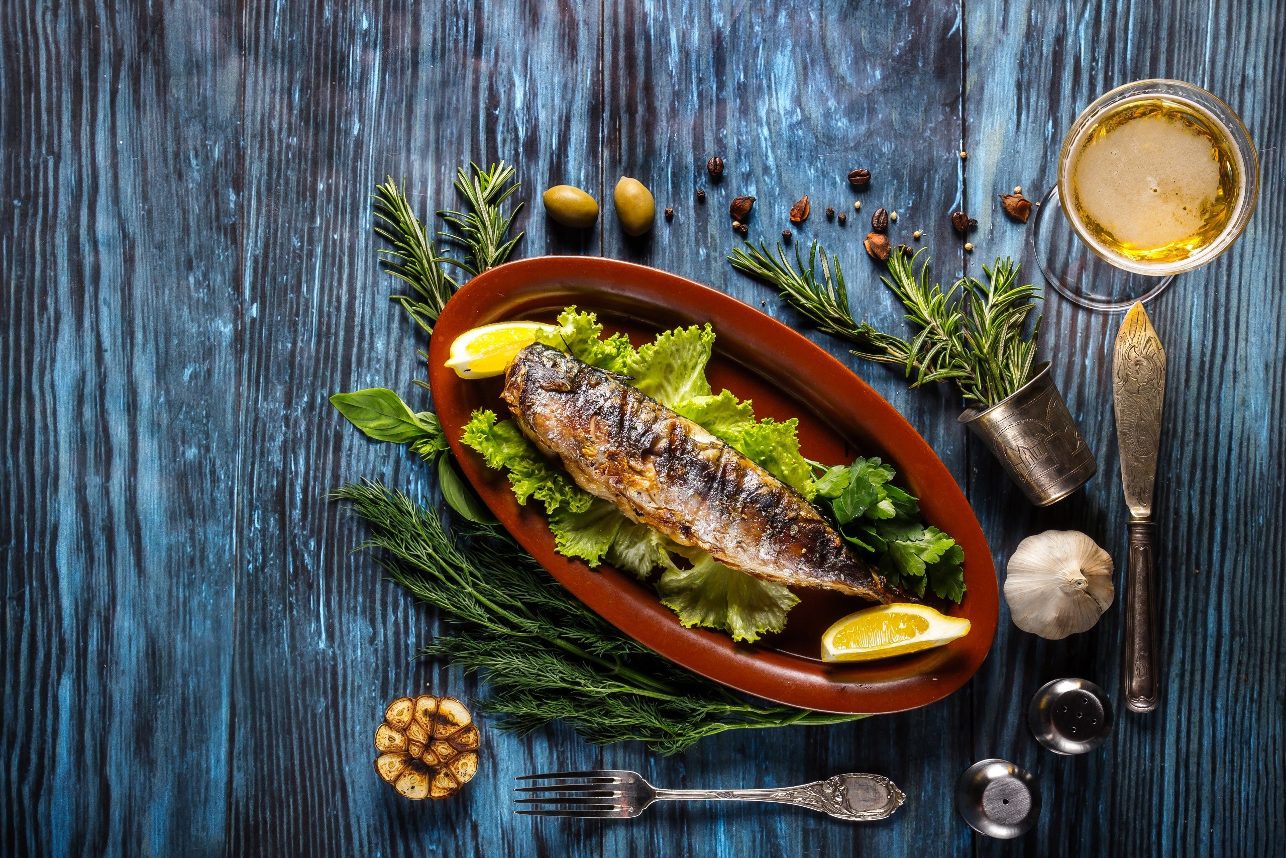 food, fish, seafood, HD Wallpaper