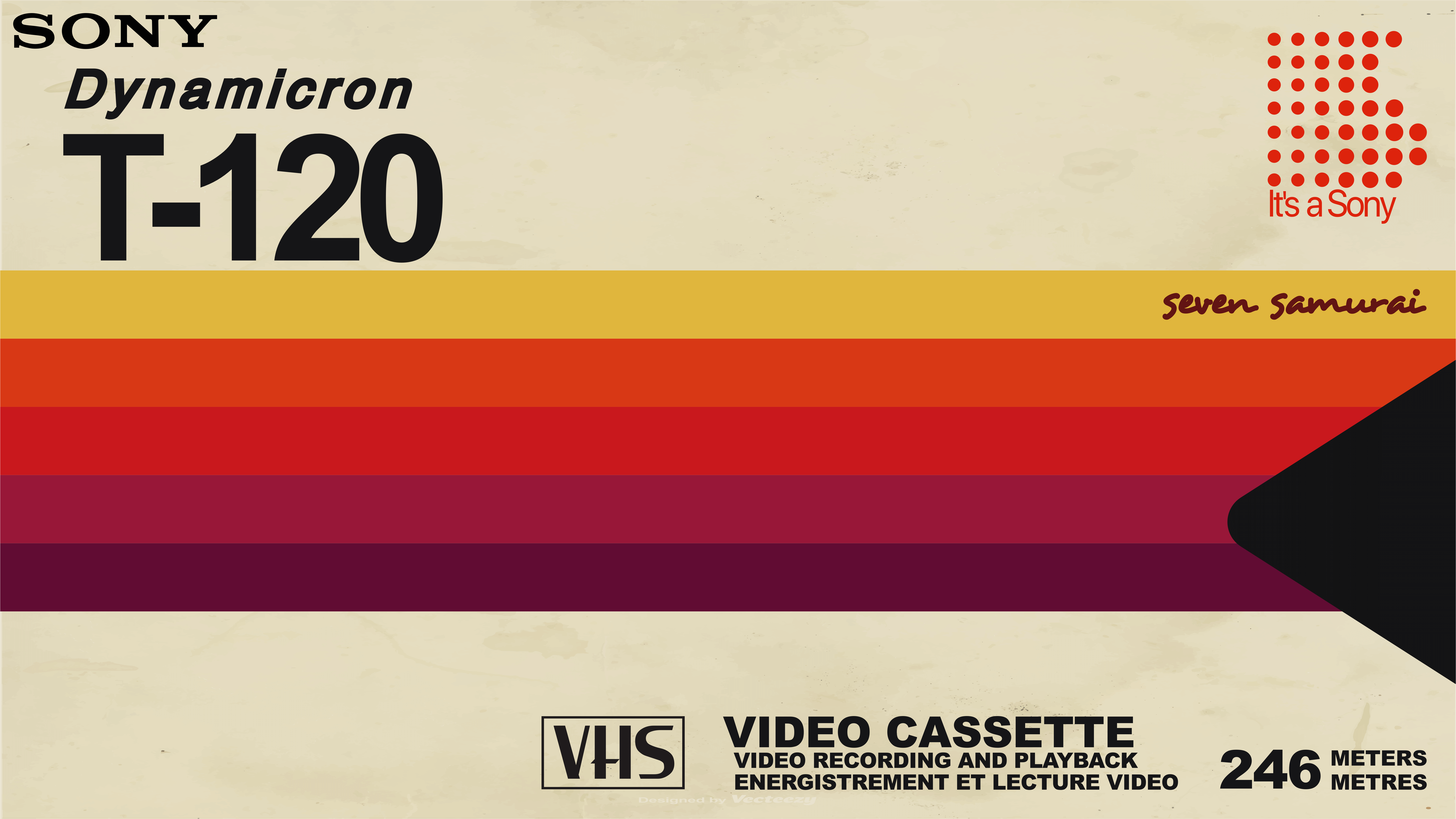 VHS, video tape, Retro style, text, Sony, HD Wallpaper