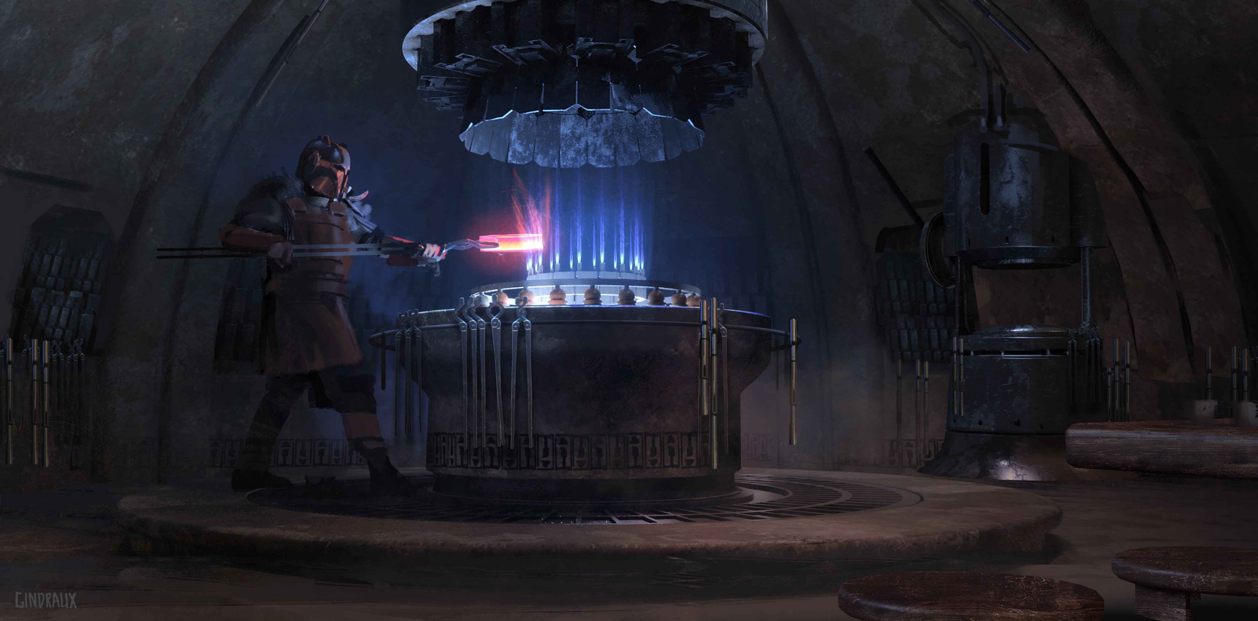 The Mandalorian, tv series, concept art, Nick Gindraux, HD Wallpaper