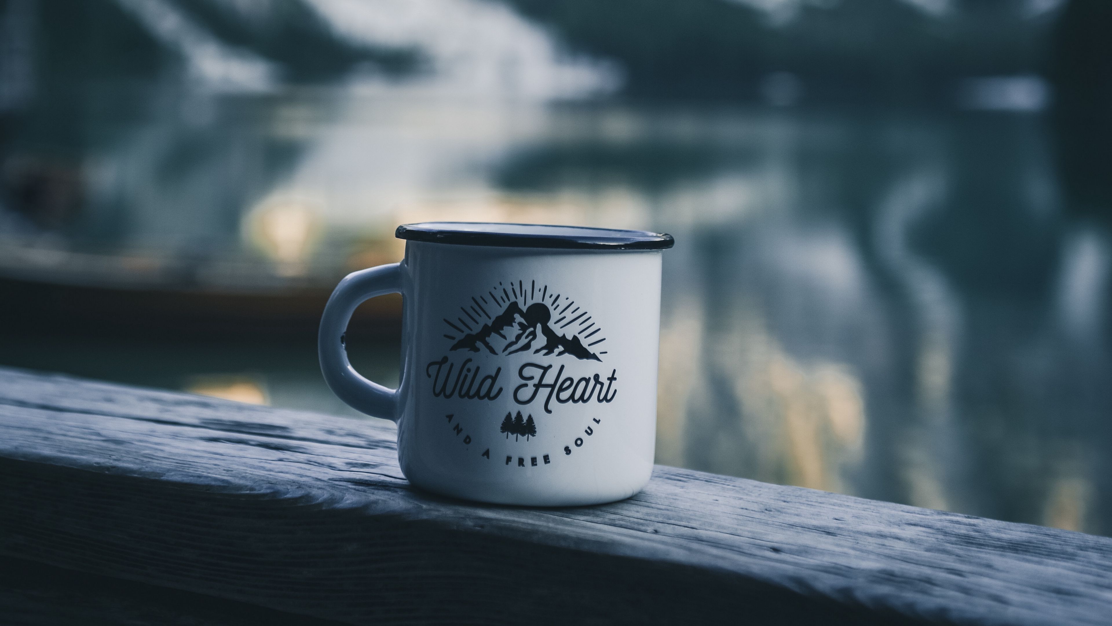 mug, inscription, camping, mountains, travel, 4k, HD Wallpaper