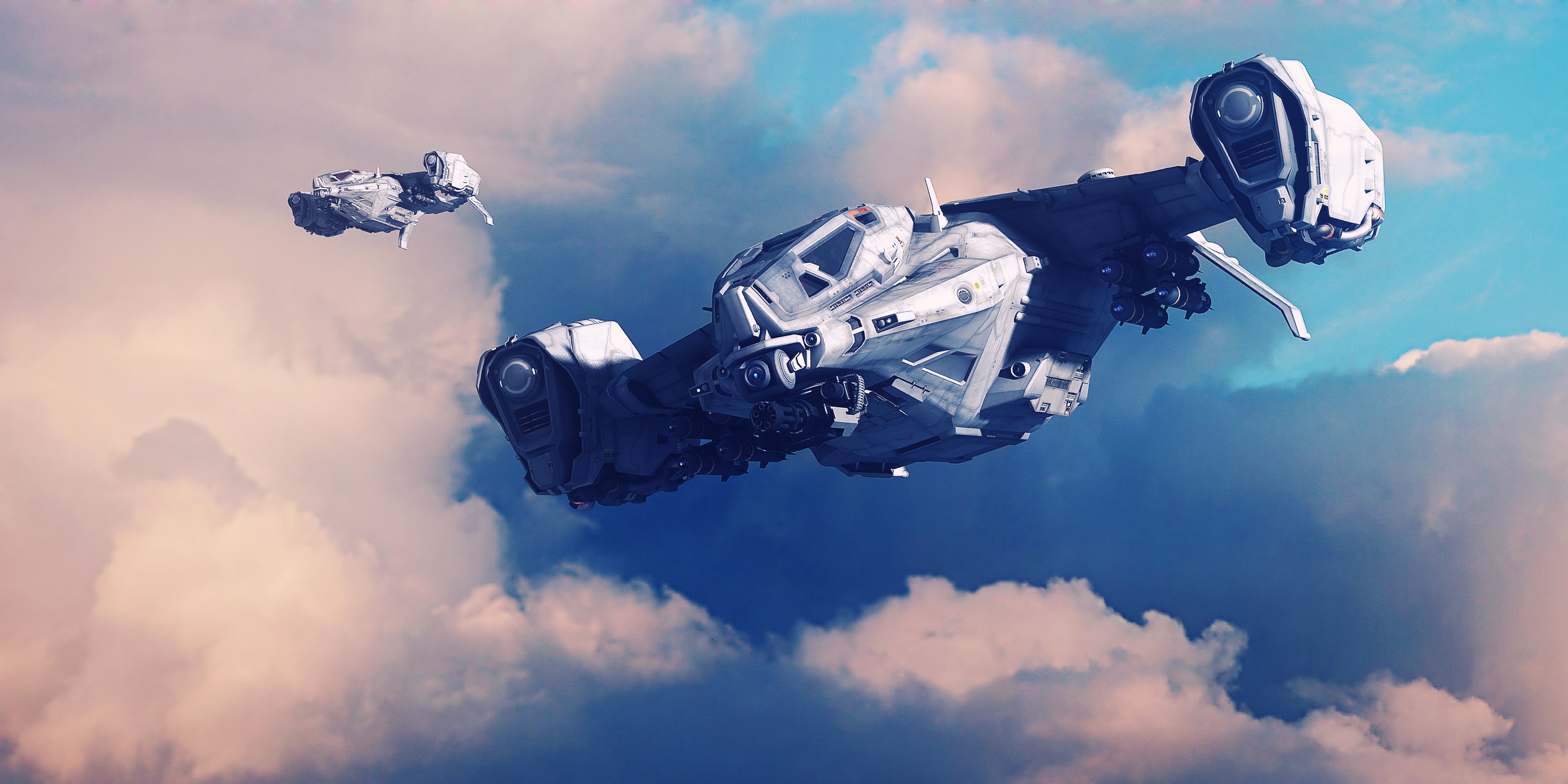 vehicle, digital art, futuristic, artwork, HD Wallpaper