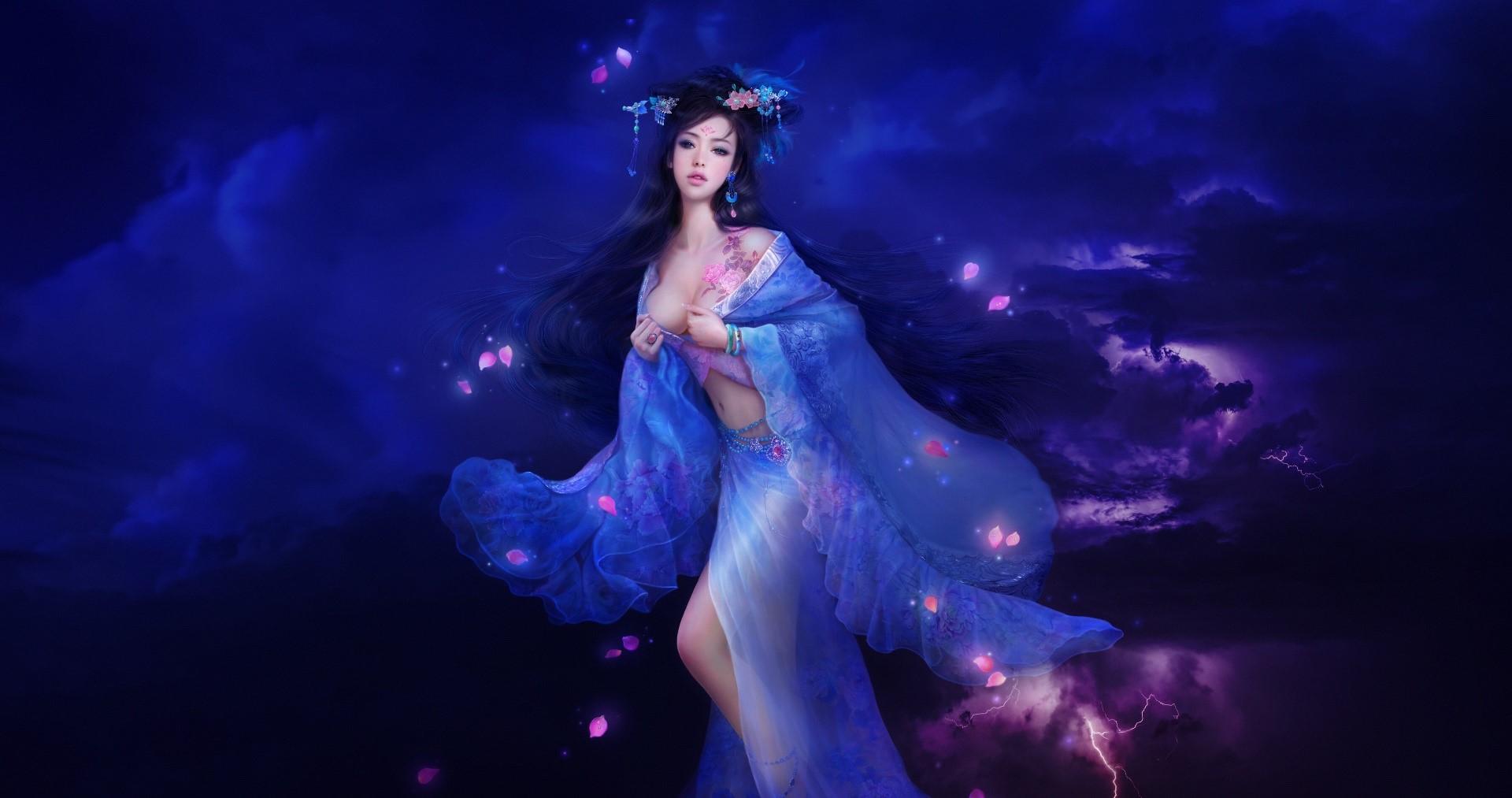 artwork, fantasy art, fantasy girl, Asian, HD Wallpaper