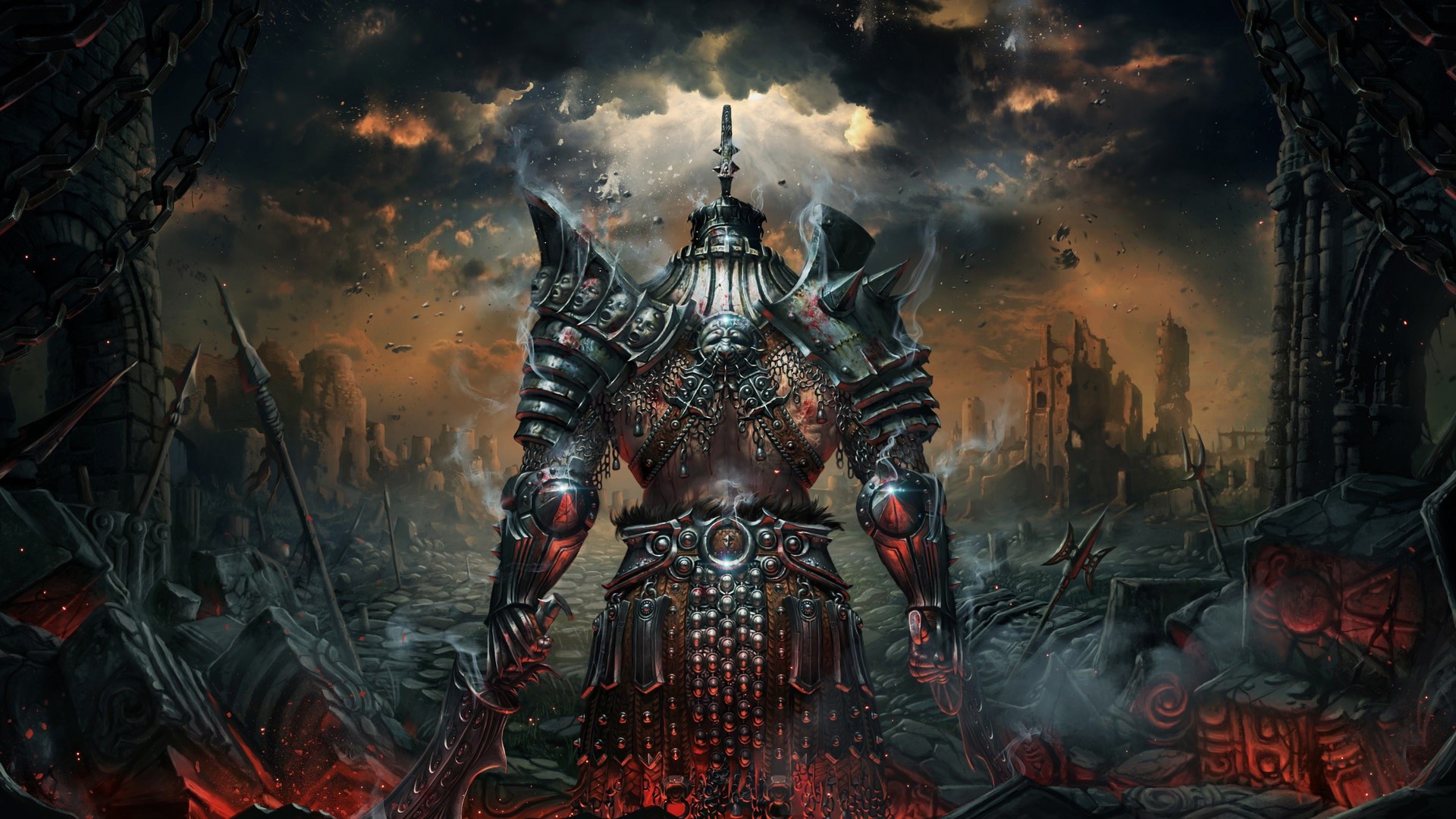 fantasy art, artwork, warrior, HD Wallpaper