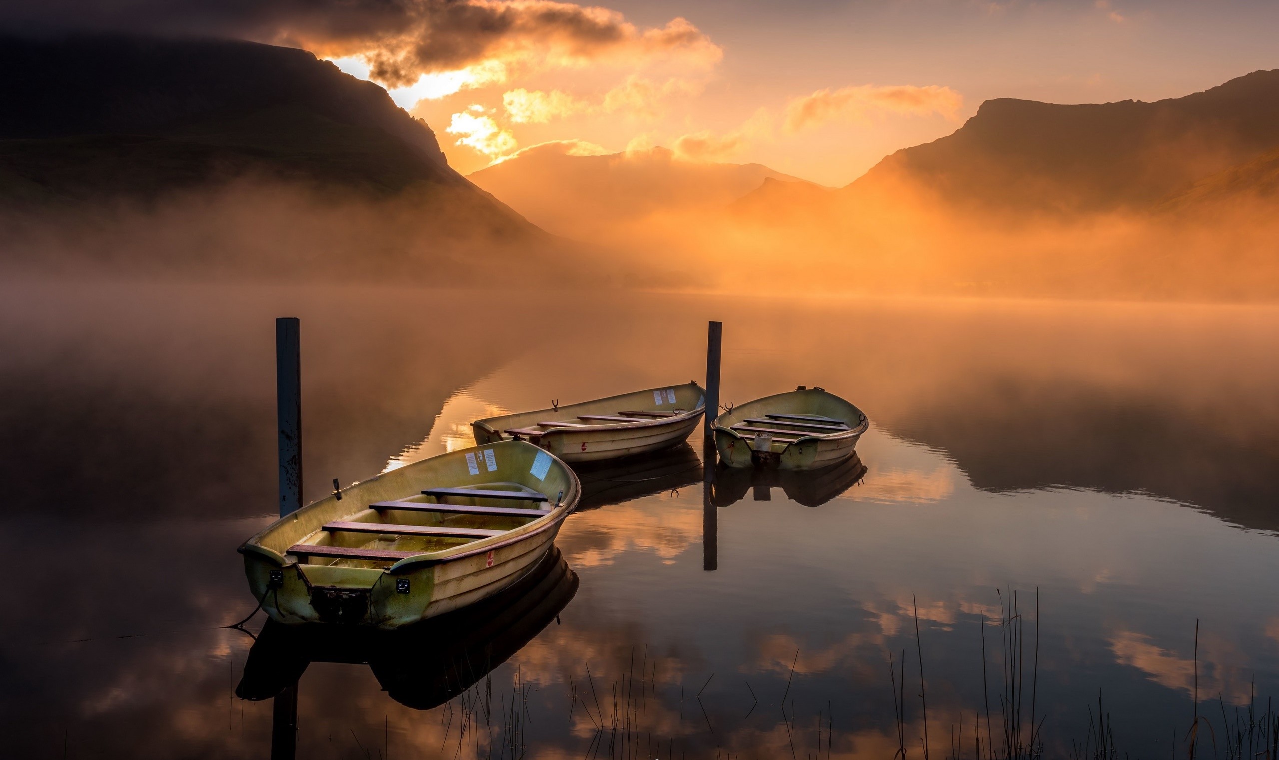 boat, vehicle, nature, outdoors, sunlight, lake, HD Wallpaper