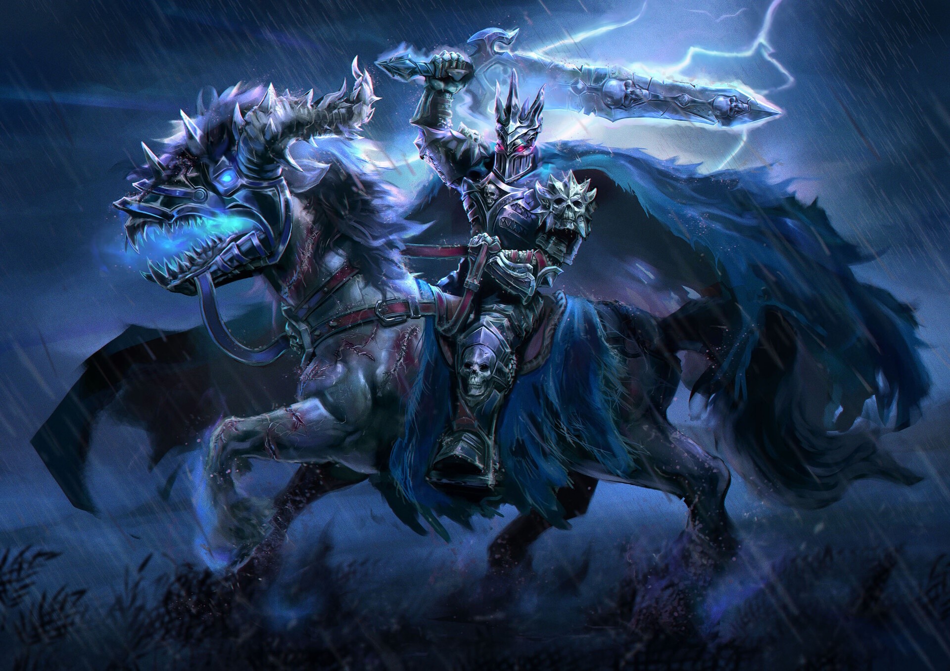 artwork, fantasy art, knight, warrior, HD Wallpaper