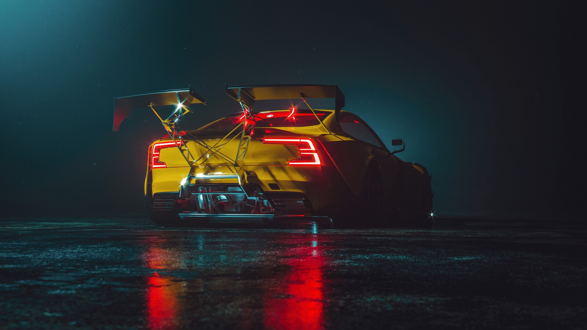 Khyzyl Saleem, render, car, vehicle, Polestar Racing, Need for Speed: Heat, HD Wallpaper