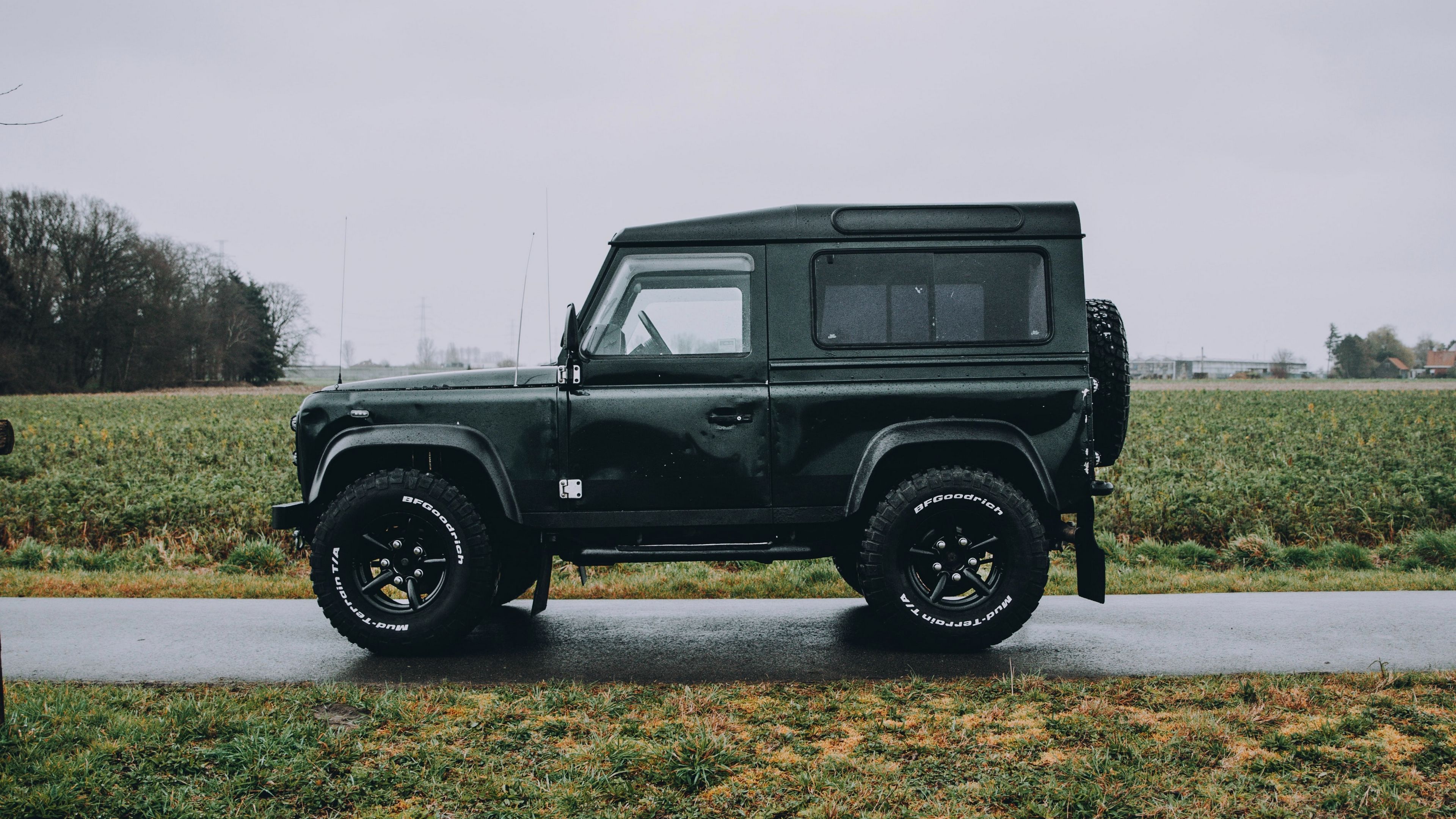 land rover, car, suv, grass, 4k, HD Wallpaper