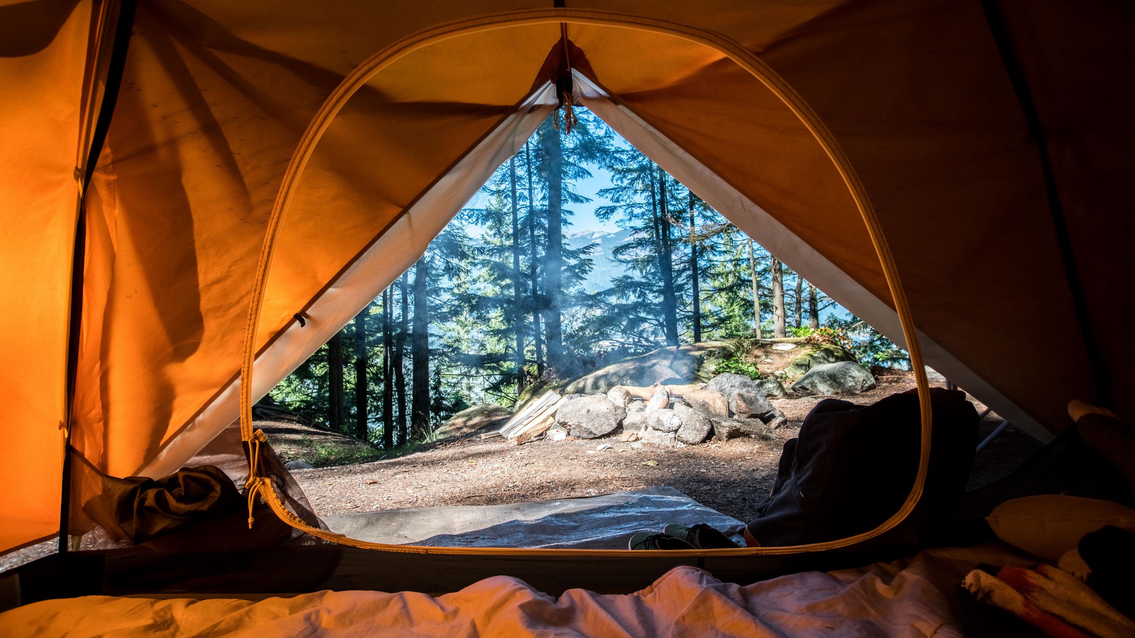 tent, camping, travel, tourism, nature, 4k, HD Wallpaper