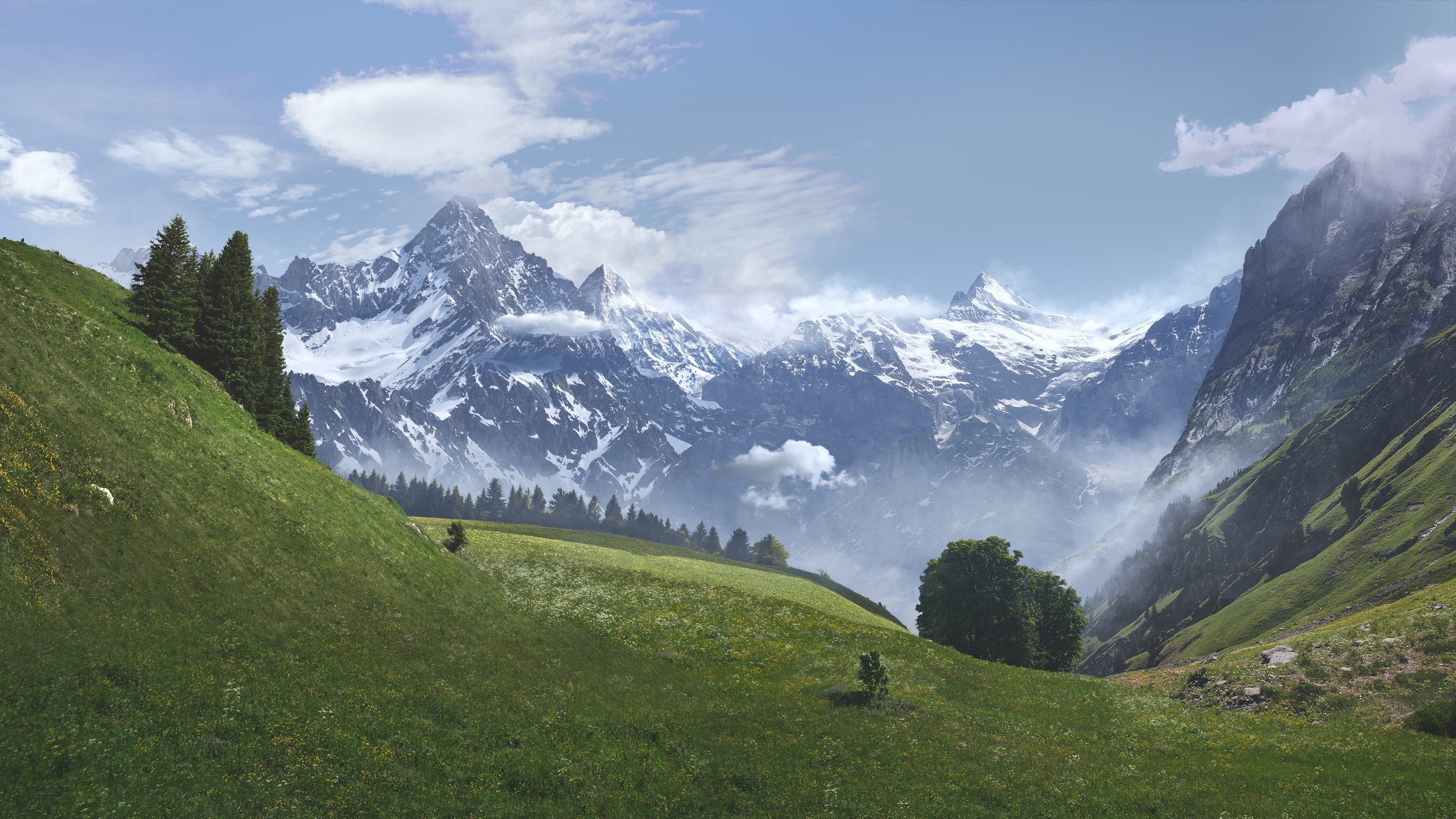 landscape, environment, mountains, HD Wallpaper