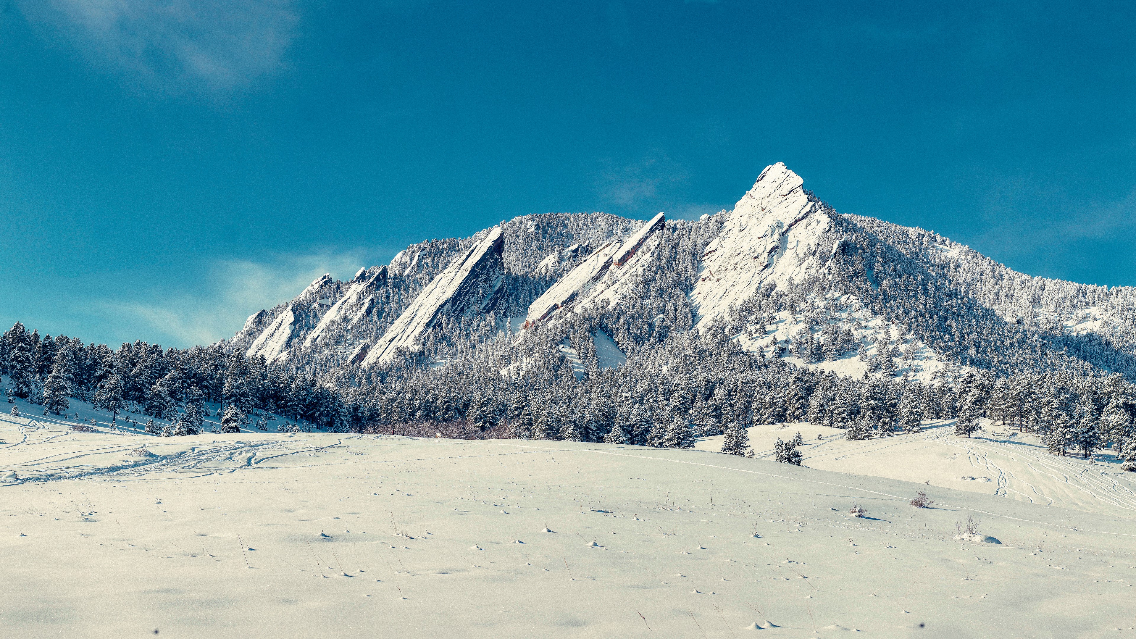 nature, snow, winter, mountains, cold, HD Wallpaper