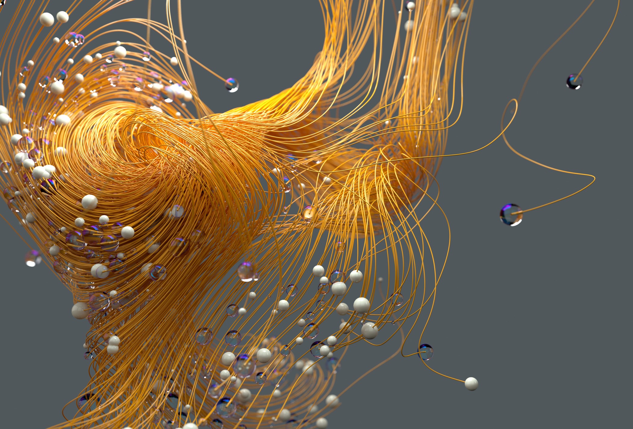 abstract, lines, digital art, render, HD Wallpaper